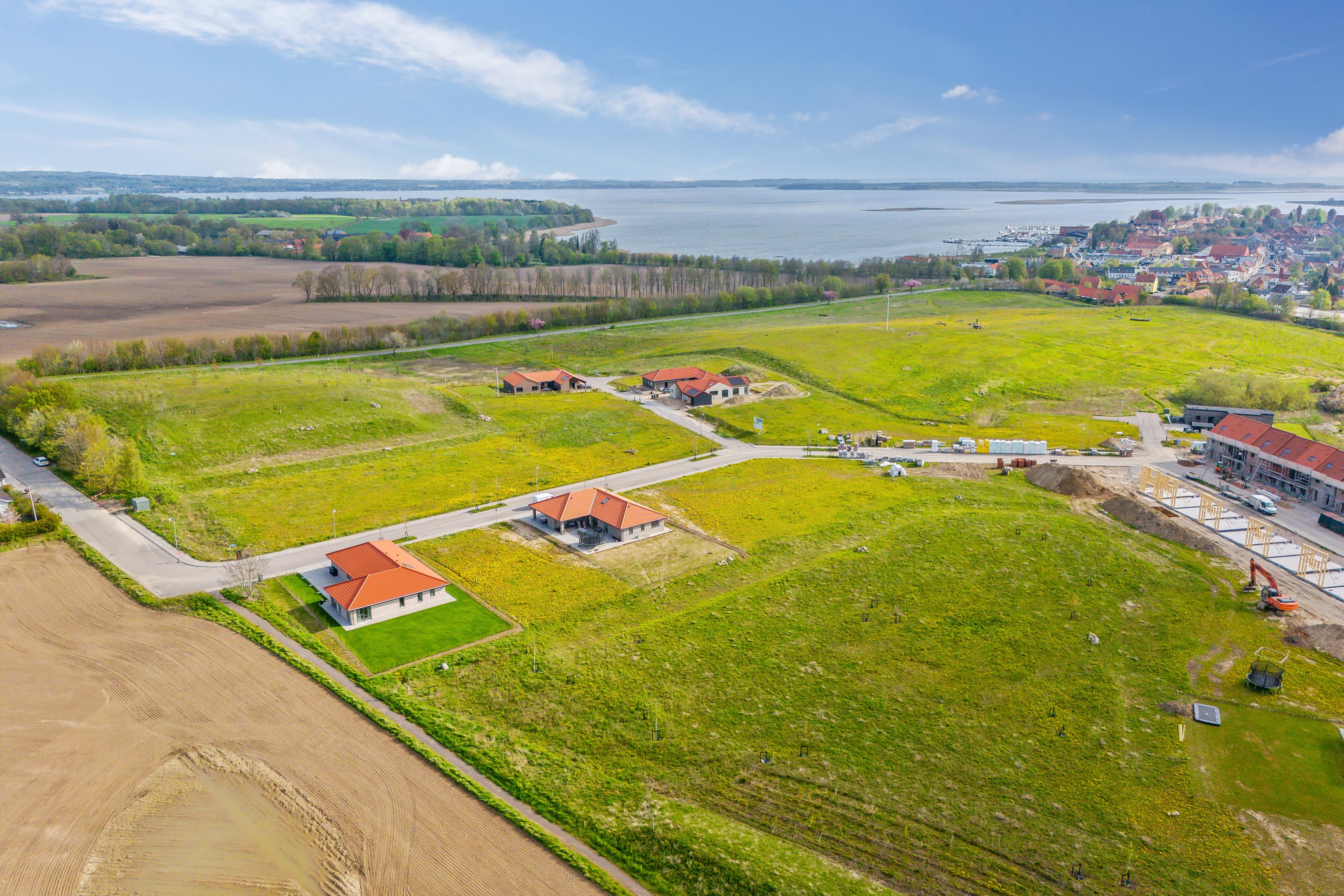 Miniaturebillede 1: luftfoto. Billede af Bispevænget 9, 4720 Præstø