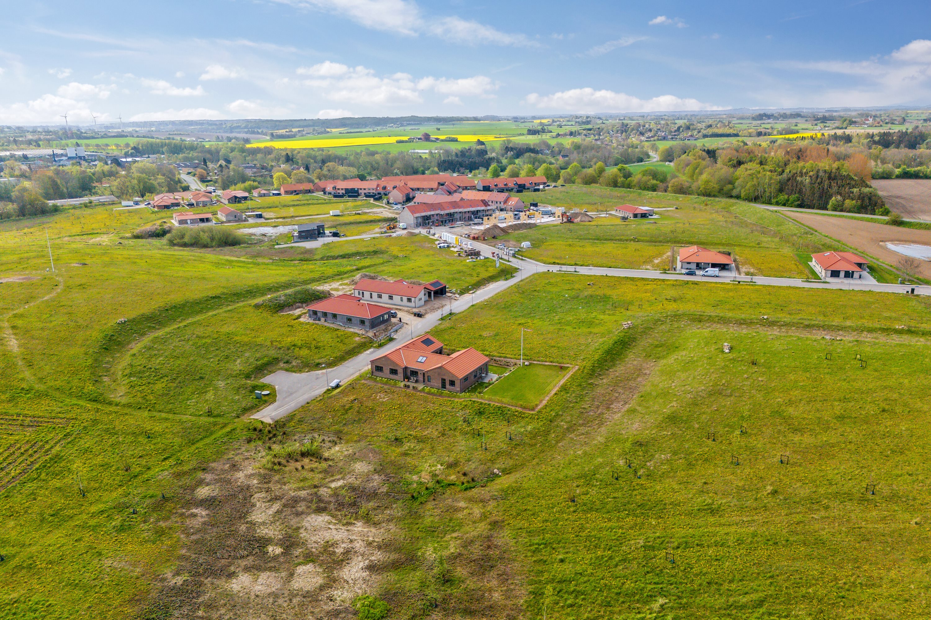 Fremhævet luftfoto billede i fuldskærmstilstand. Billede af Antonibakken 122, 4720 Præstø