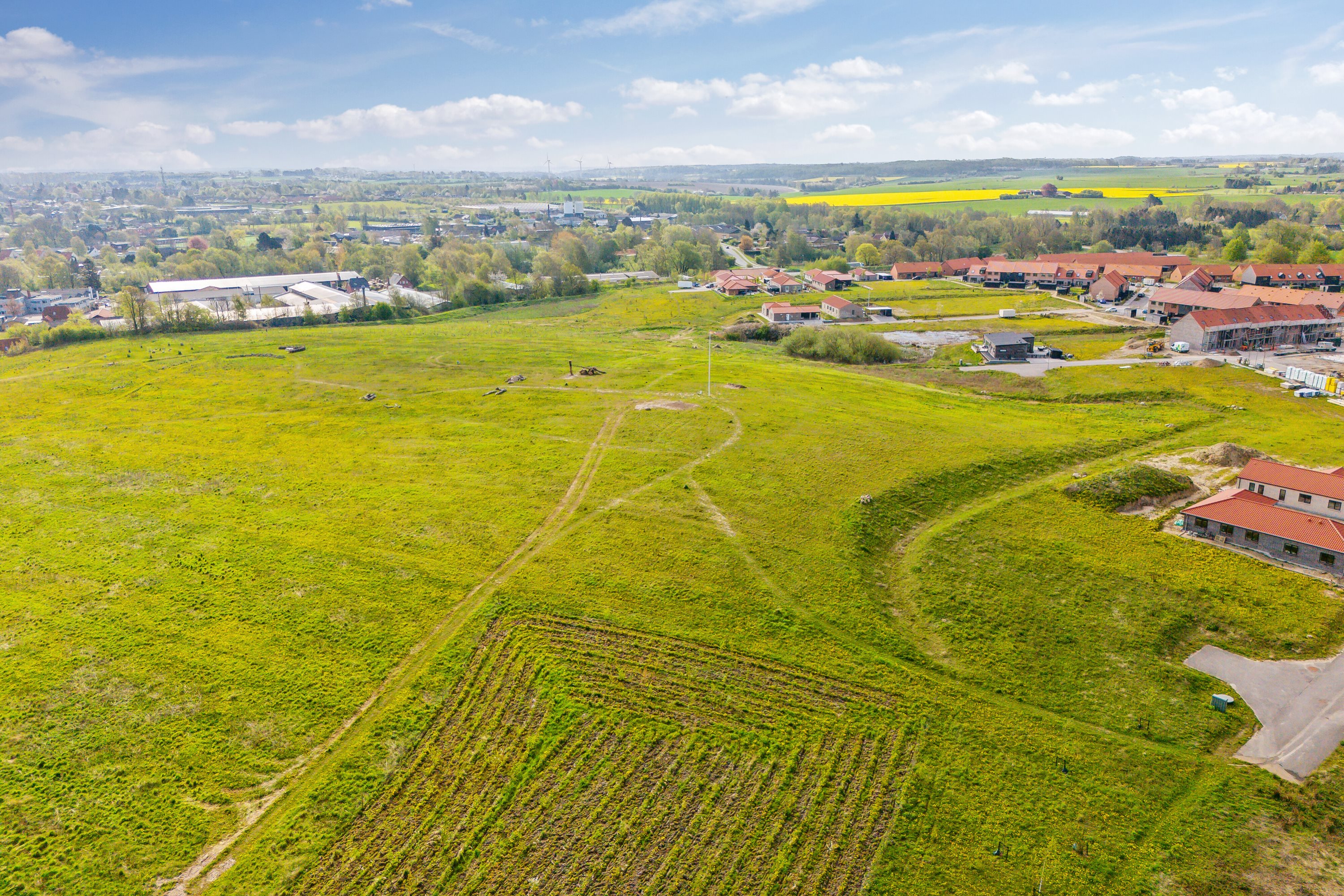 Fremhævet luftfoto billede i fuldskærmstilstand. Billede af Antonibakken 91, 4720 Præstø