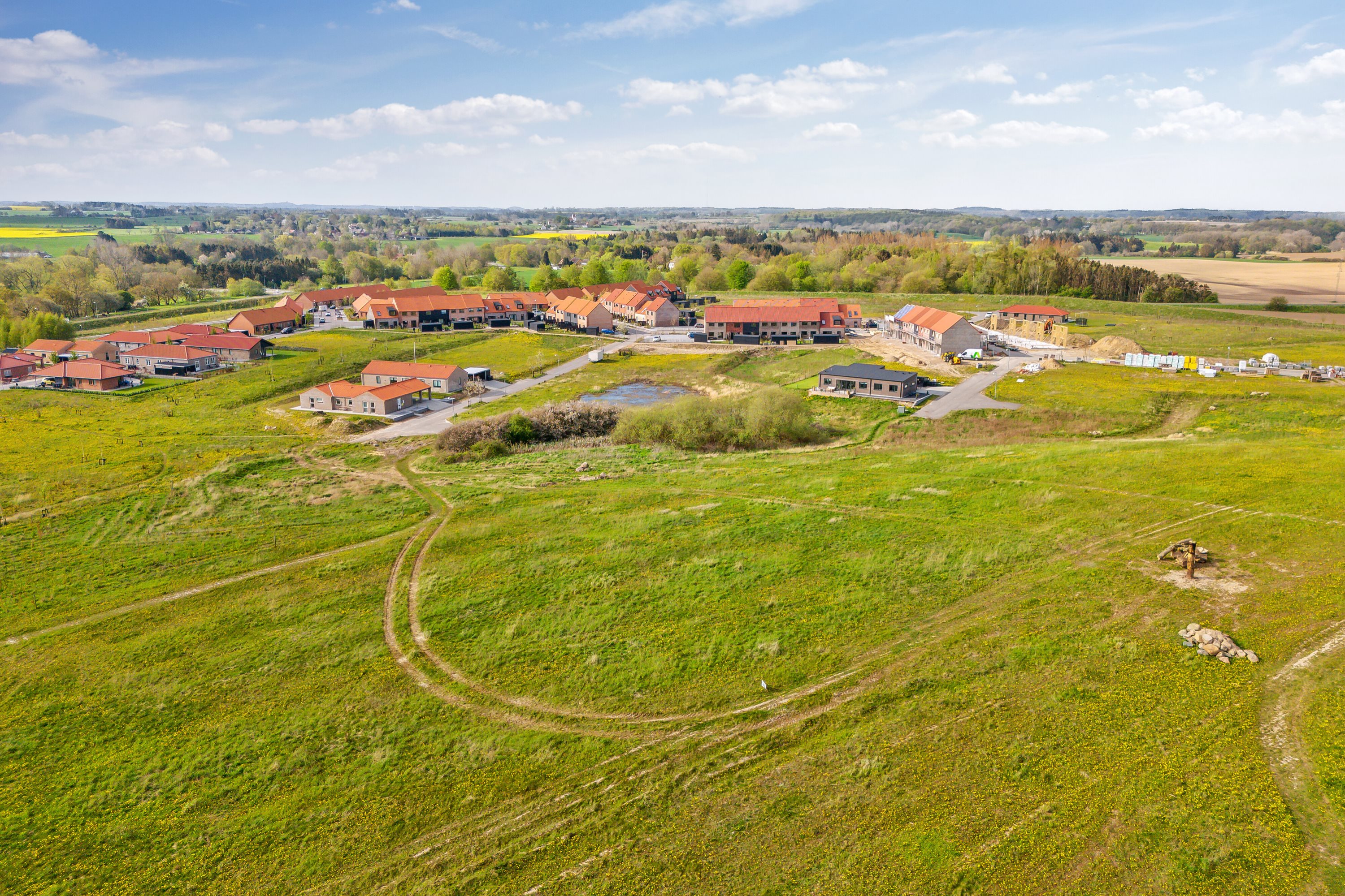 Fremhævet luftfoto billede i fuldskærmstilstand. Billede af Antonibakken 91, 4720 Præstø