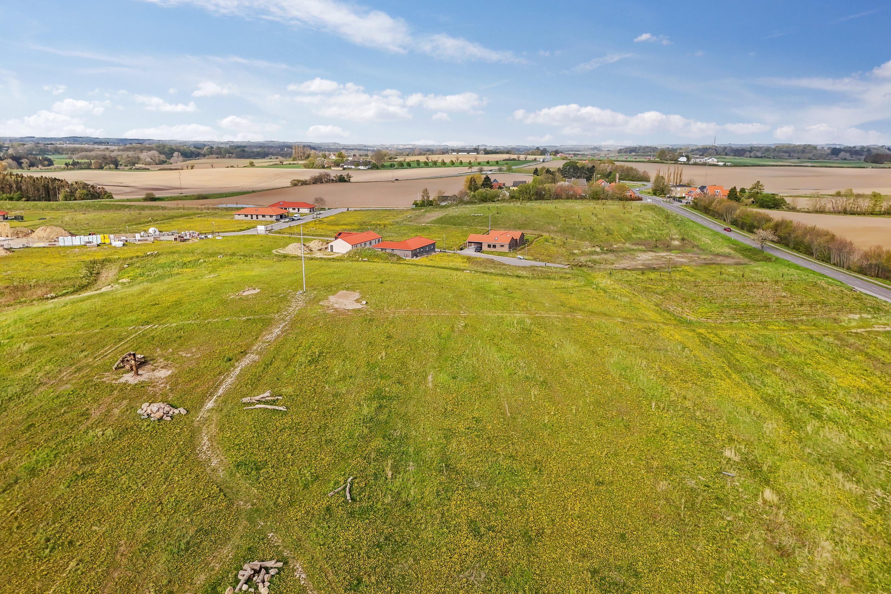 Fremhævet luftfoto billede i fuldskærmstilstand. Billede af Antonibakken 120, 4720 Præstø