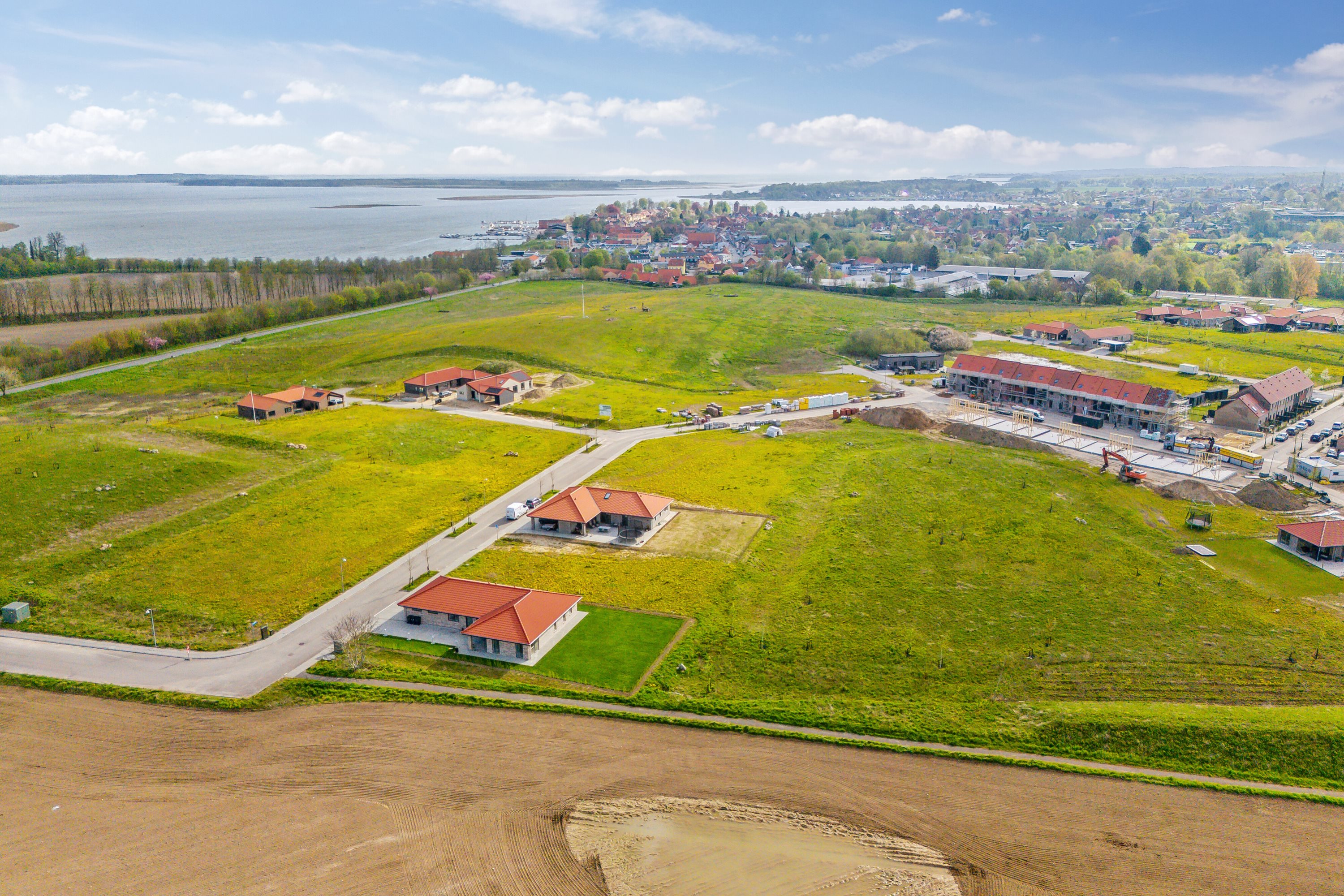 Fremhævet luftfoto billede i fuldskærmstilstand. Billede af Antoniusvænget 4, 4720 Præstø