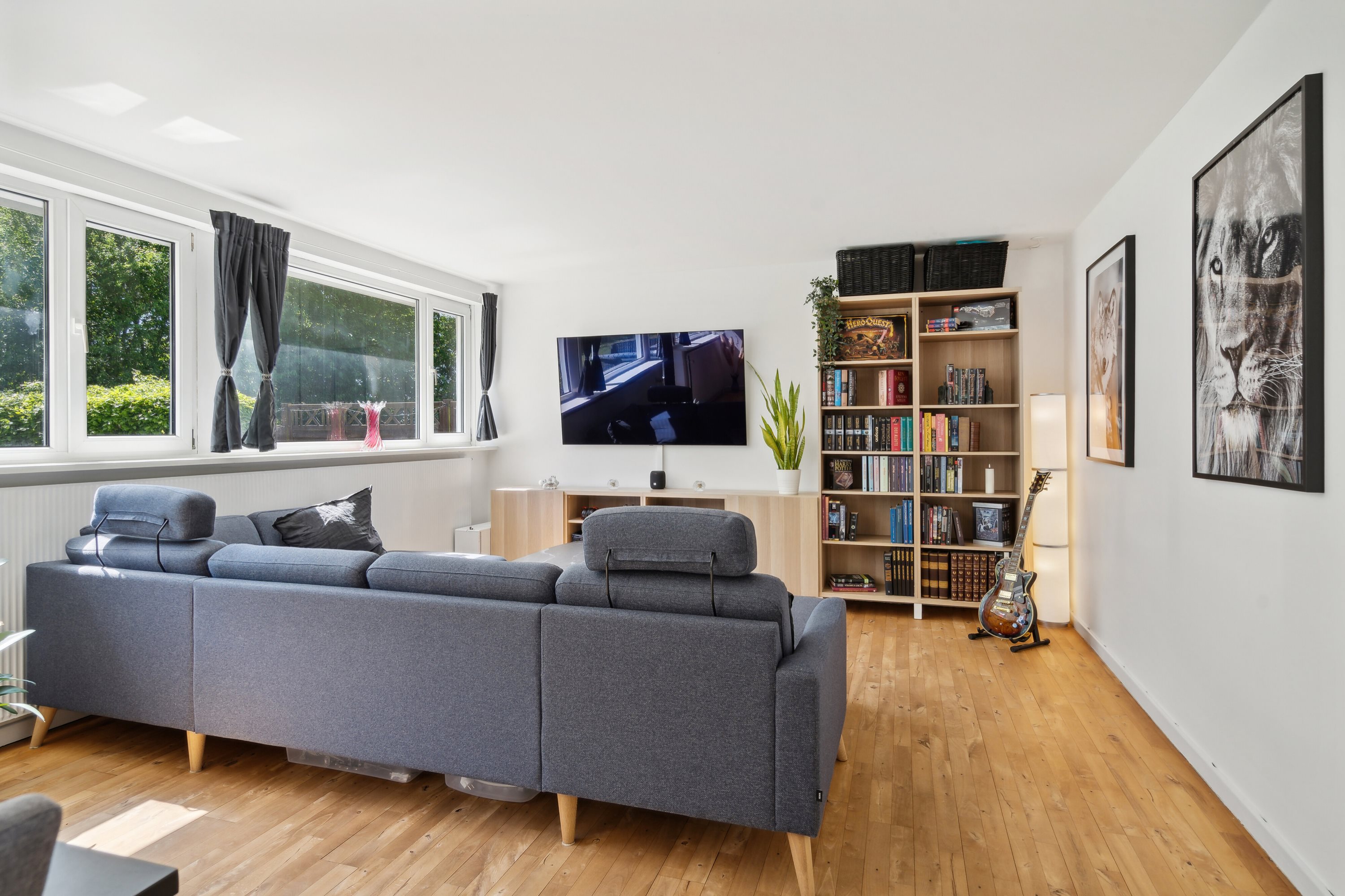 Fremhævet stue billede i fuldskærmstilstand. Billede af Vejruphuse 6, Gamby, 5471 Søndersø