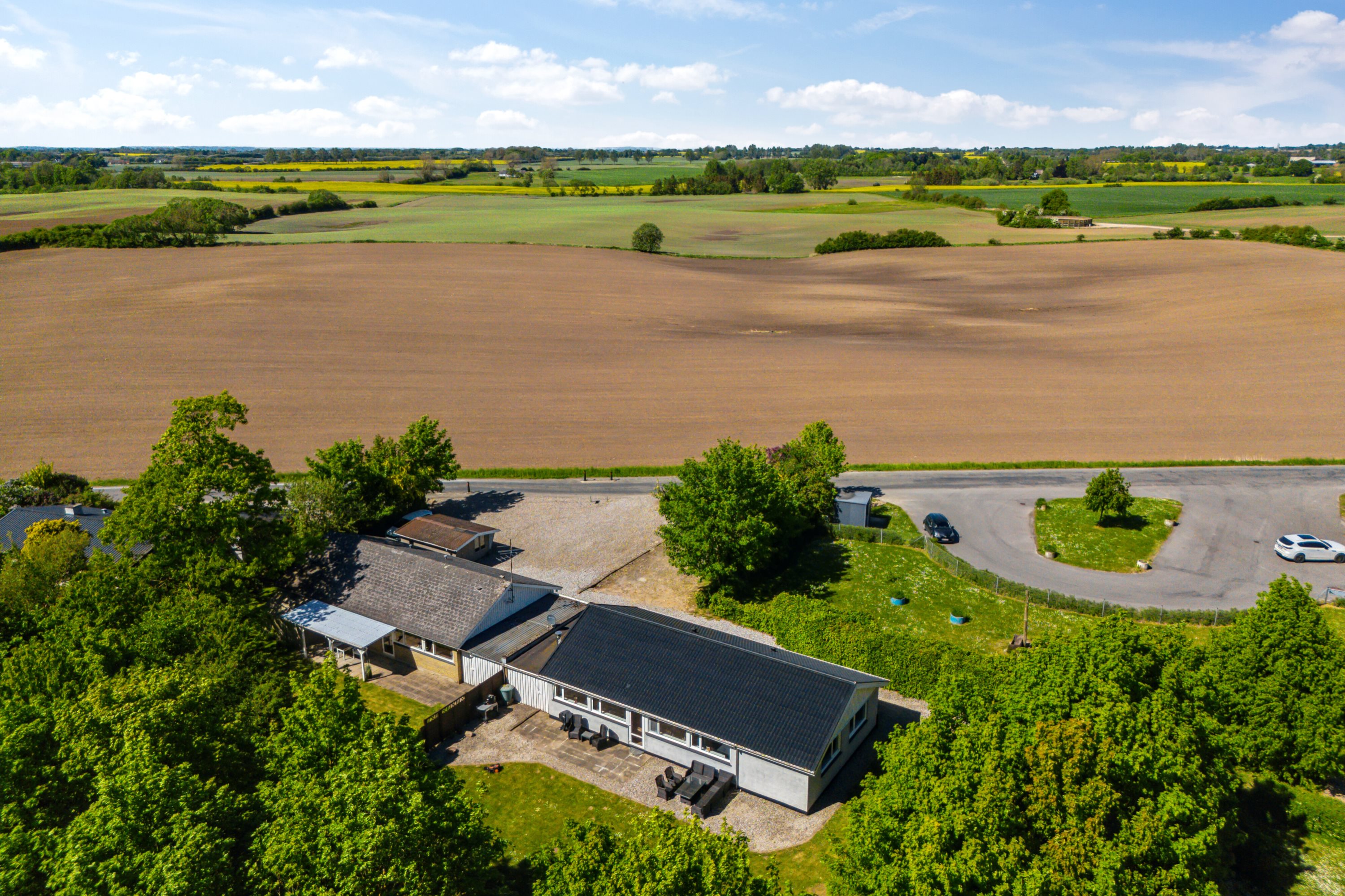 Fremhævet luftfoto billede i fuldskærmstilstand. Billede af Vejruphuse 6, Gamby, 5471 Søndersø