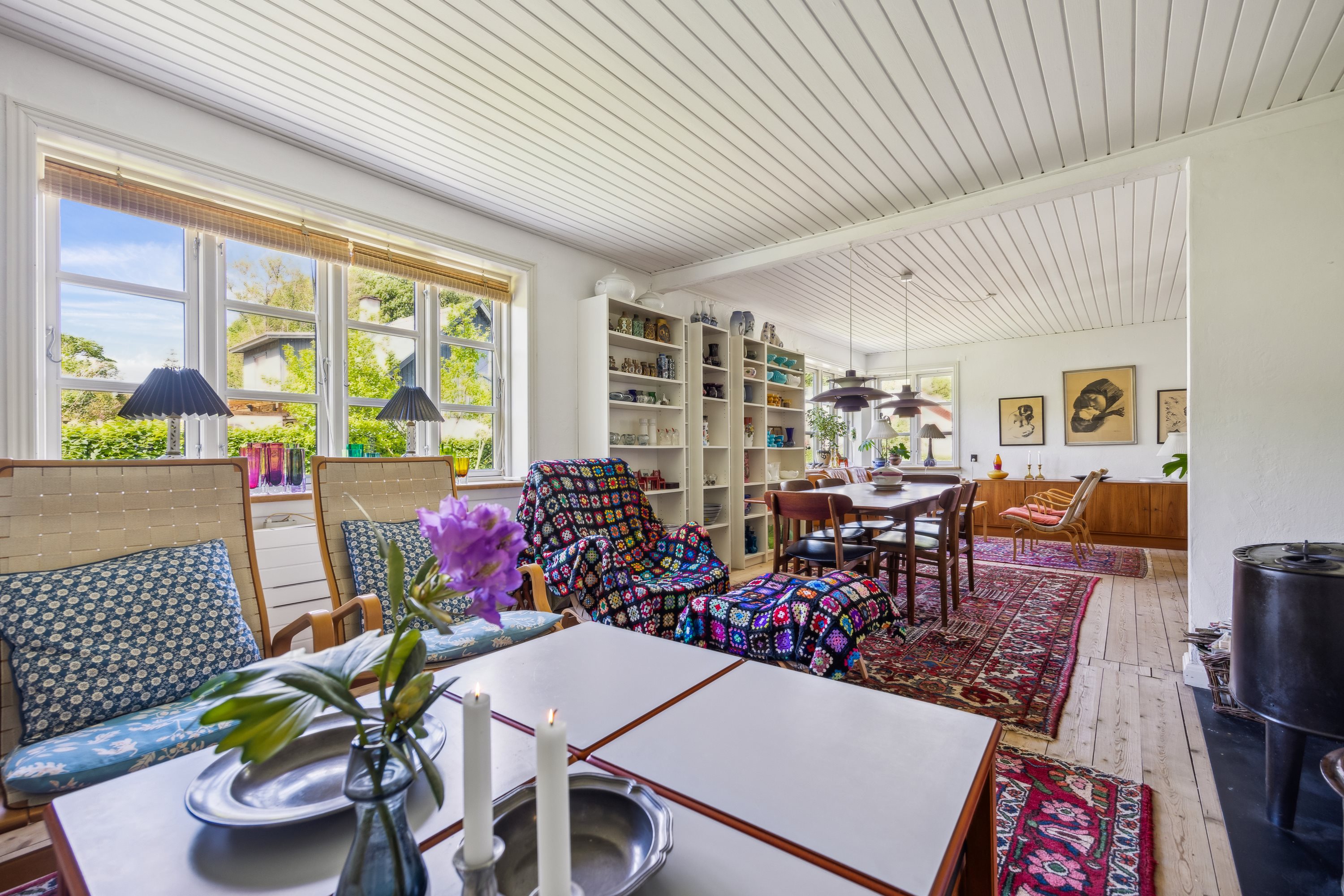 Fremhævet stue billede i fuldskærmstilstand. Billede af Krobakken 7, 9460 Brovst