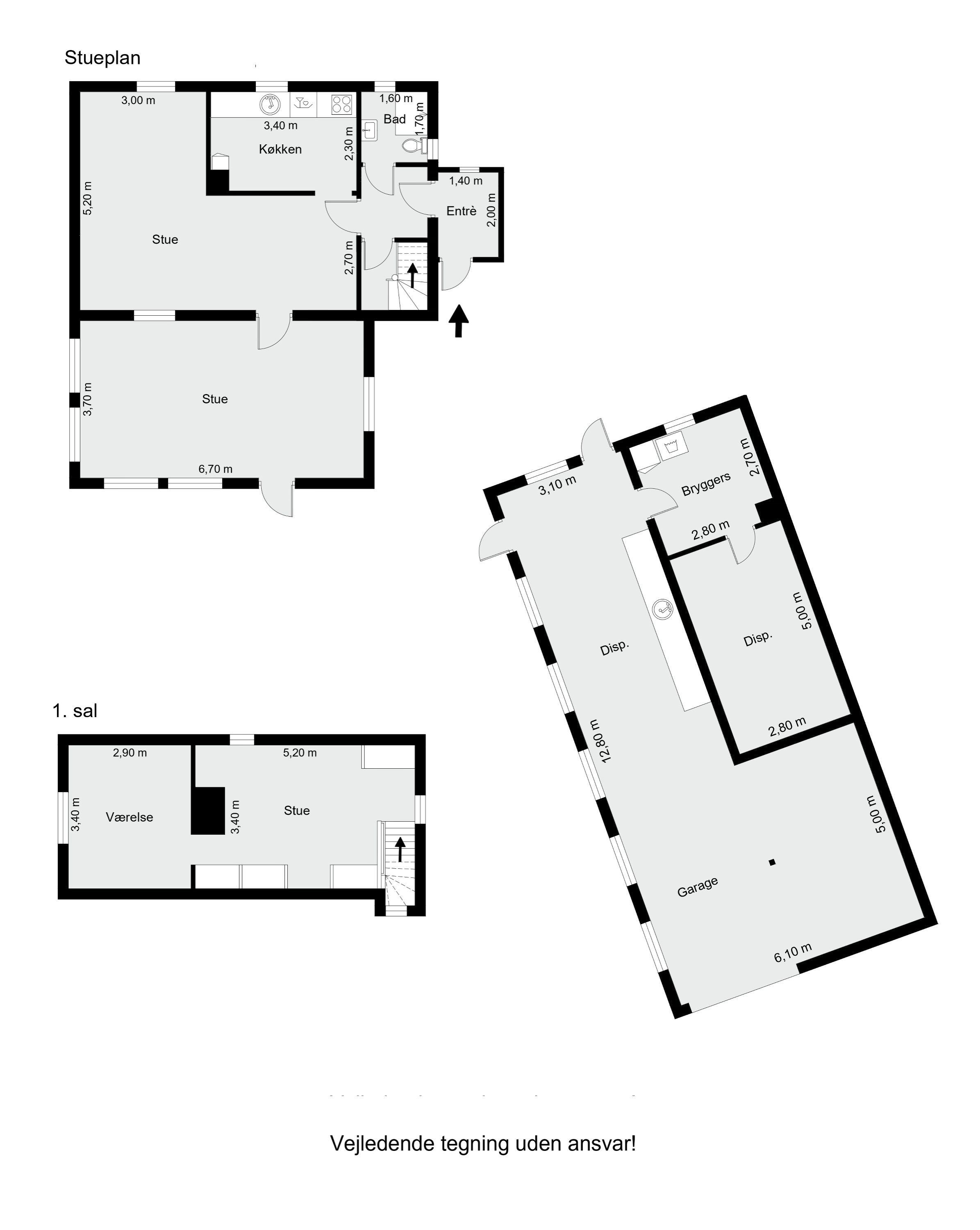 Plantegninger billede af Kirkebækvej 117, 8800 Viborg