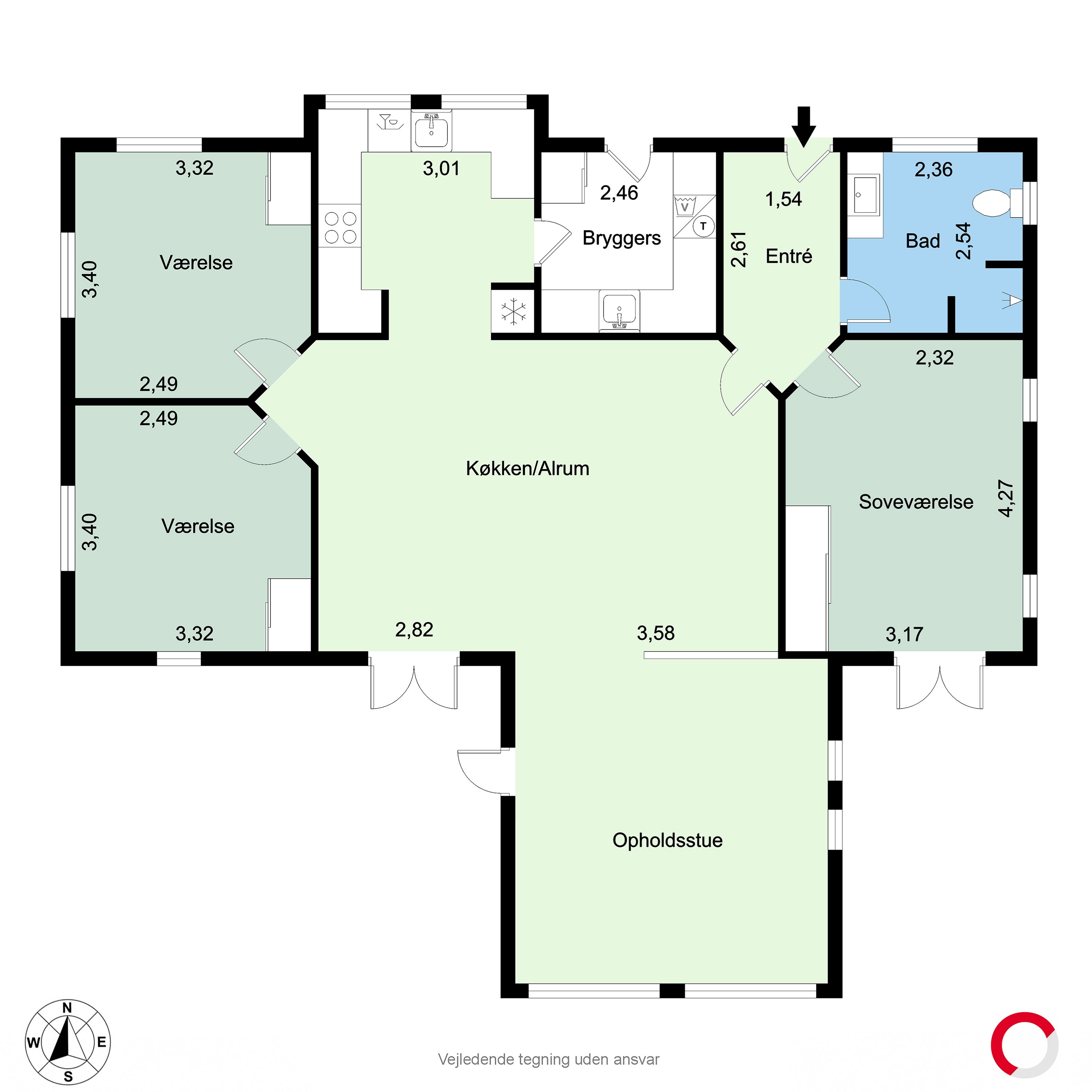 Plantegninger billede af Hørret Byvej 8, 8320 Mårslet