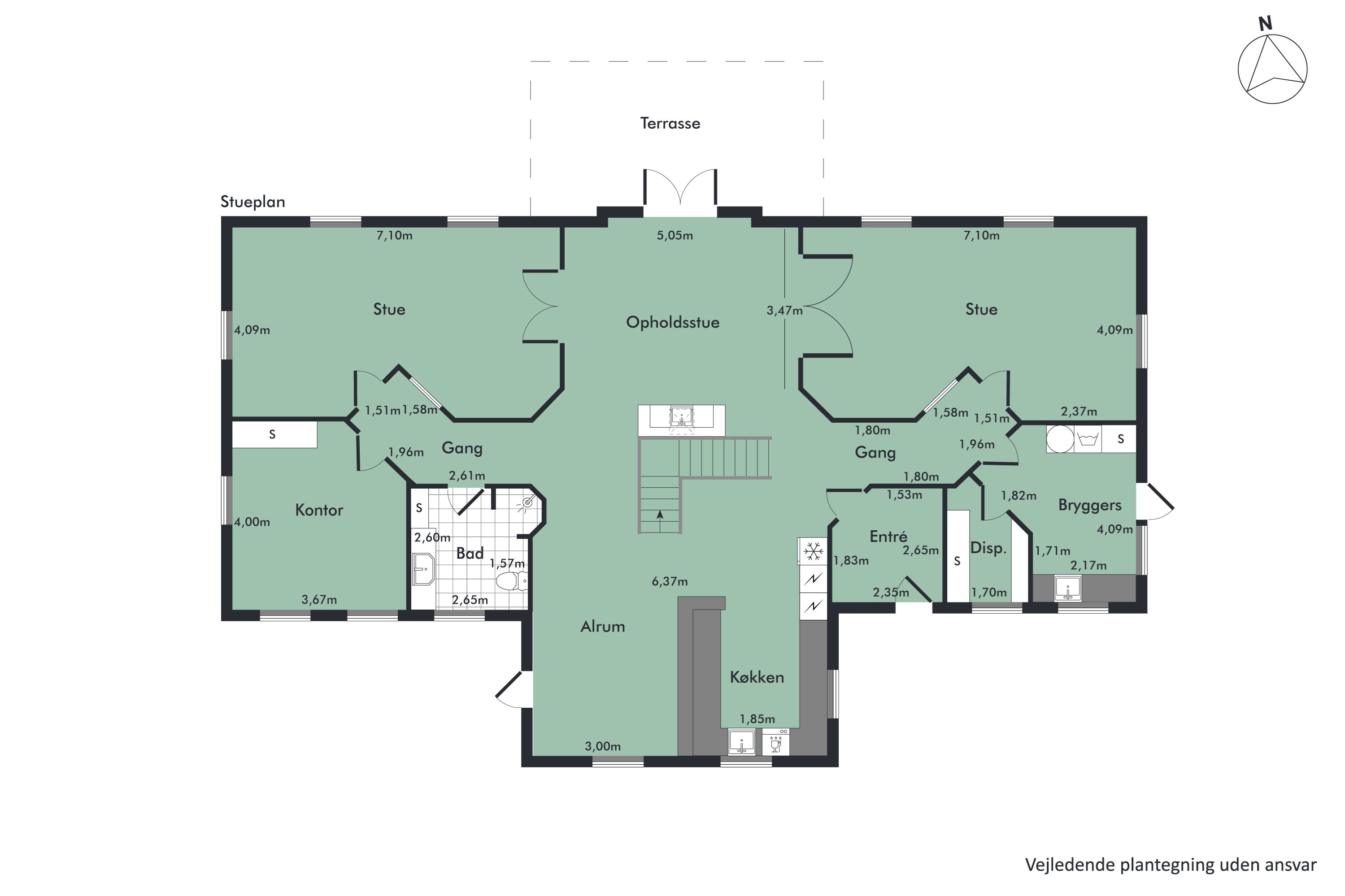 Plantegninger billede af Nørholmsvej 194, 9000 Aalborg