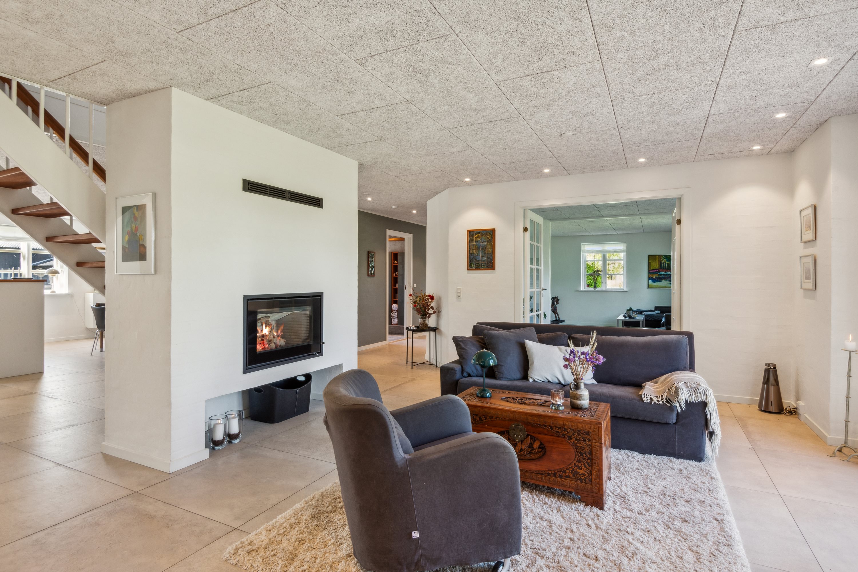 Fremhævet stue billede i fuldskærmstilstand. Billede af Nørholmsvej 194, 9000 Aalborg