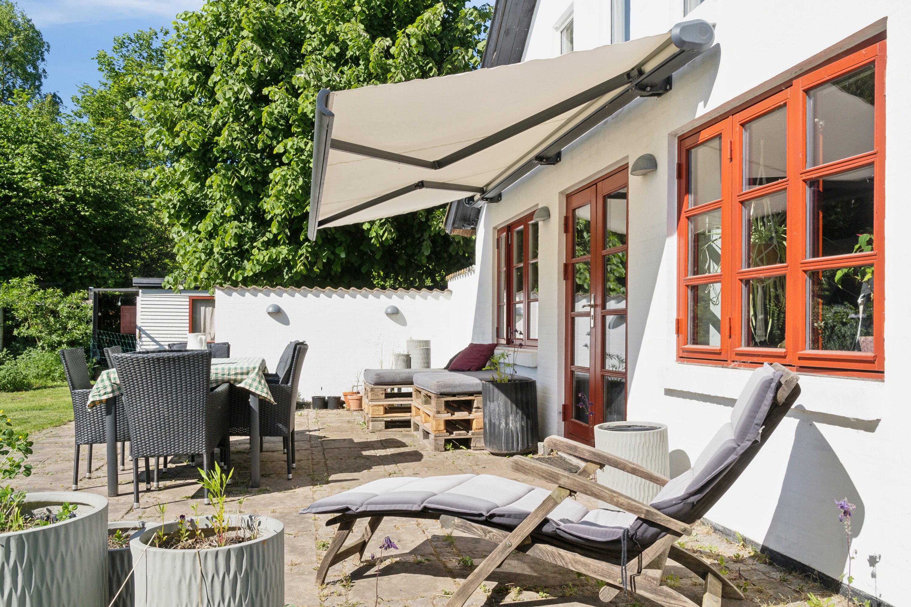 Fremhævet terrasse billede i fuldskærmstilstand. Billede af Stormgårdsvej 13, Skuldelev, 4050 Skibby