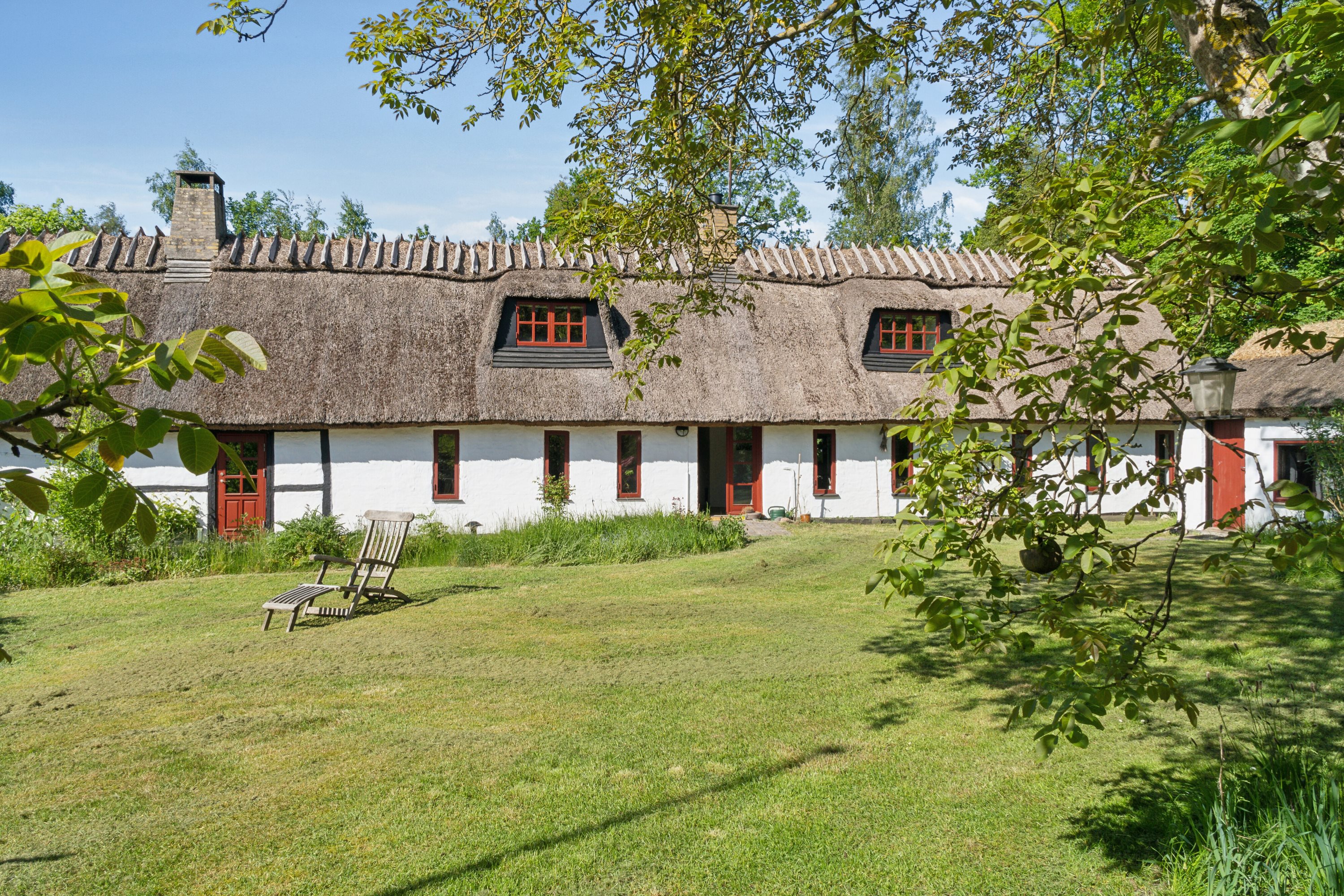 Fremhævet set fra haven billede i fuldskærmstilstand. Billede af Stormgårdsvej 13, Skuldelev, 4050 Skibby