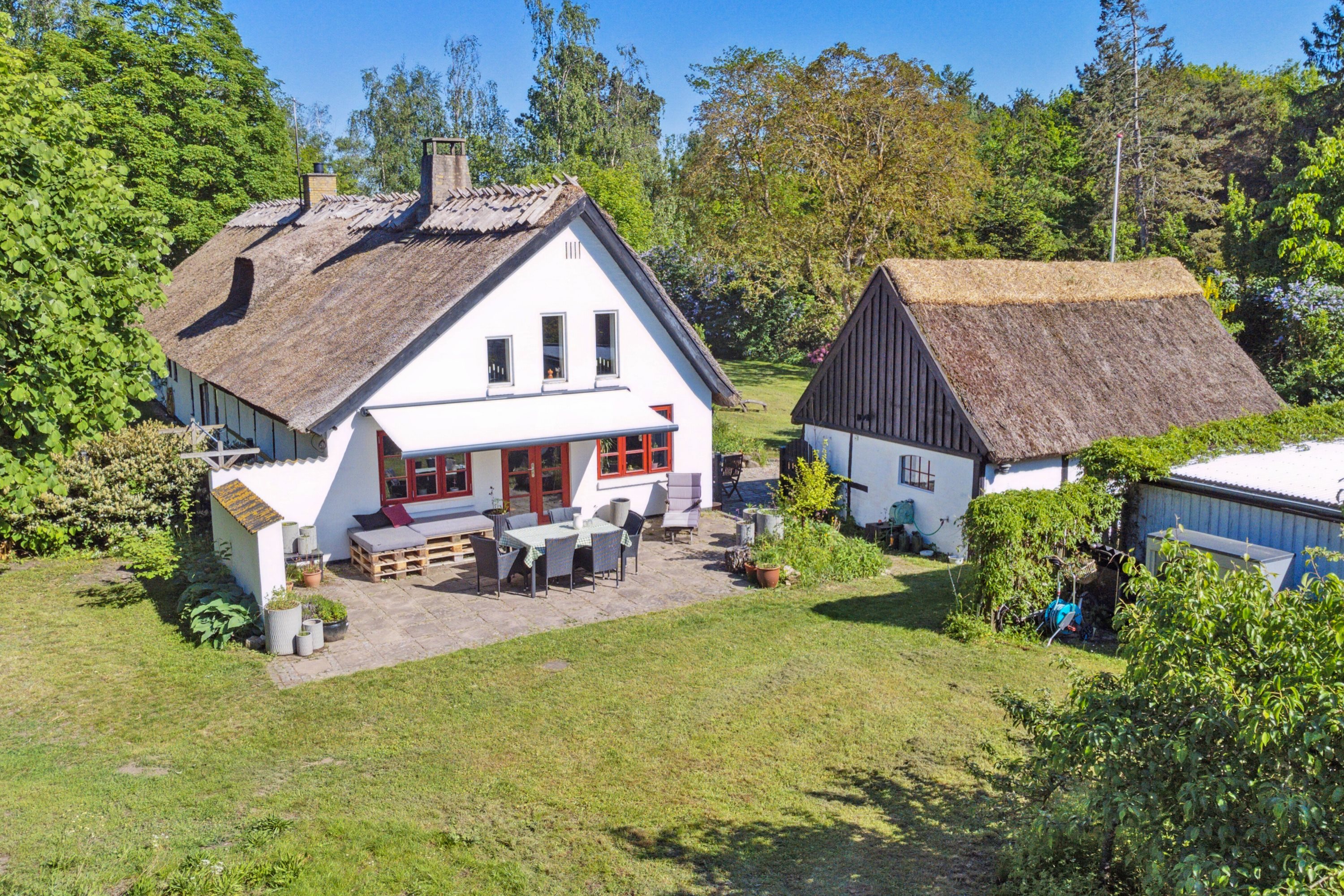 Fremhævet set fra haven billede i fuldskærmstilstand. Billede af Stormgårdsvej 13, Skuldelev, 4050 Skibby