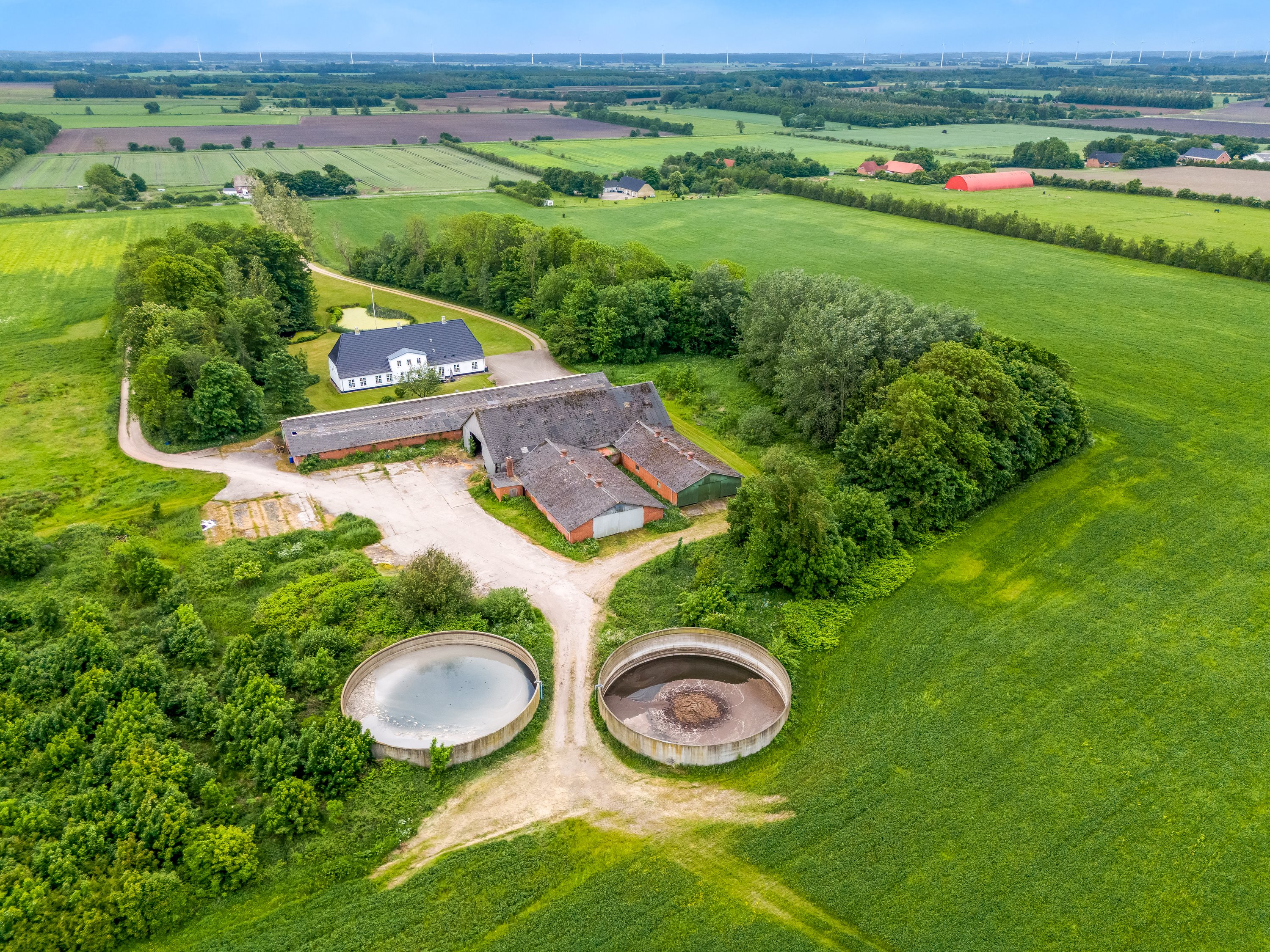 Fremhævet luftfoto billede i fuldskærmstilstand. Billede af Flensborglandevej 44, St Tønde, 6270 Tønder