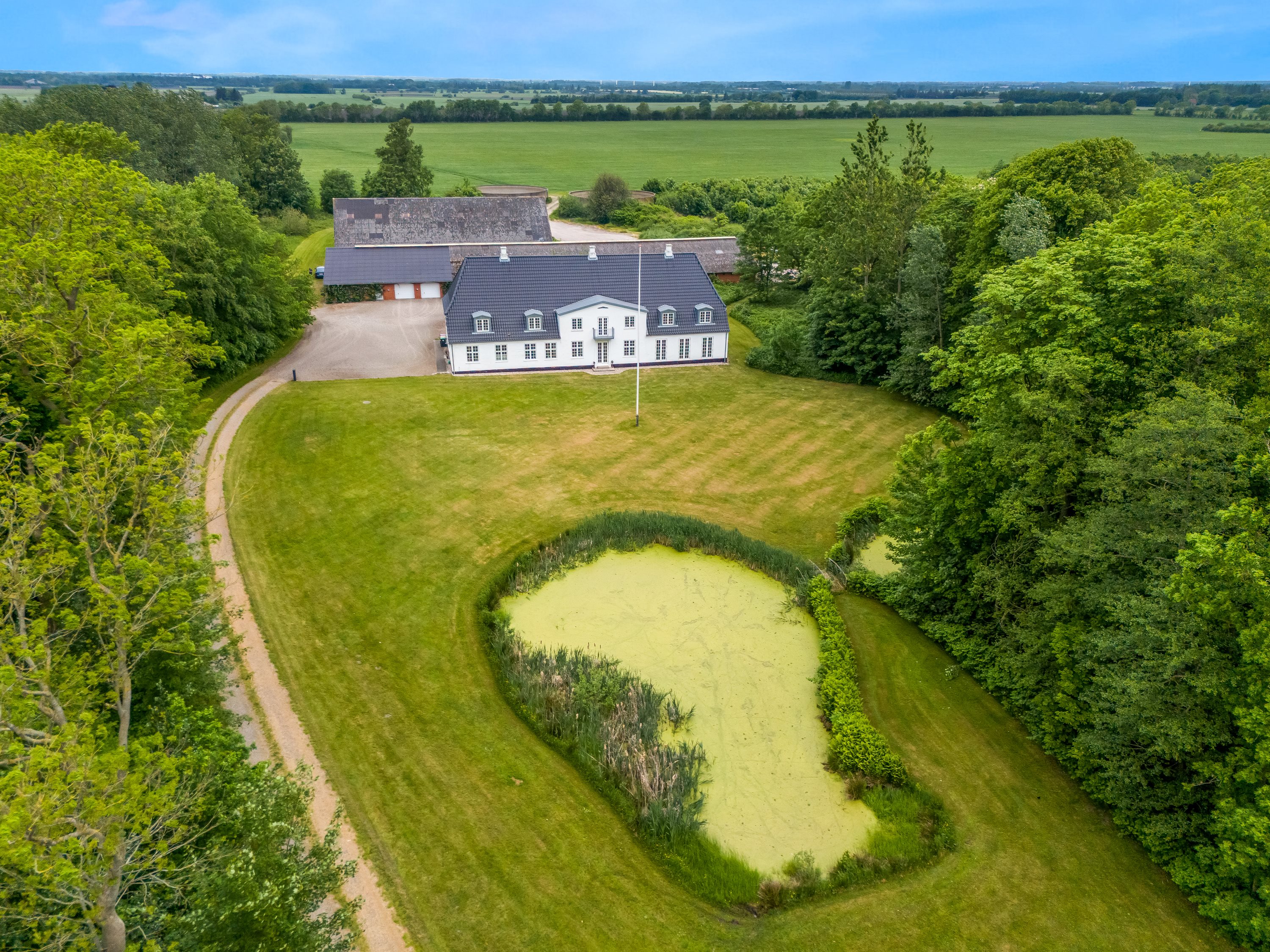 Fremhævet luftfoto billede i fuldskærmstilstand. Billede af Flensborglandevej 44, St Tønde, 6270 Tønder