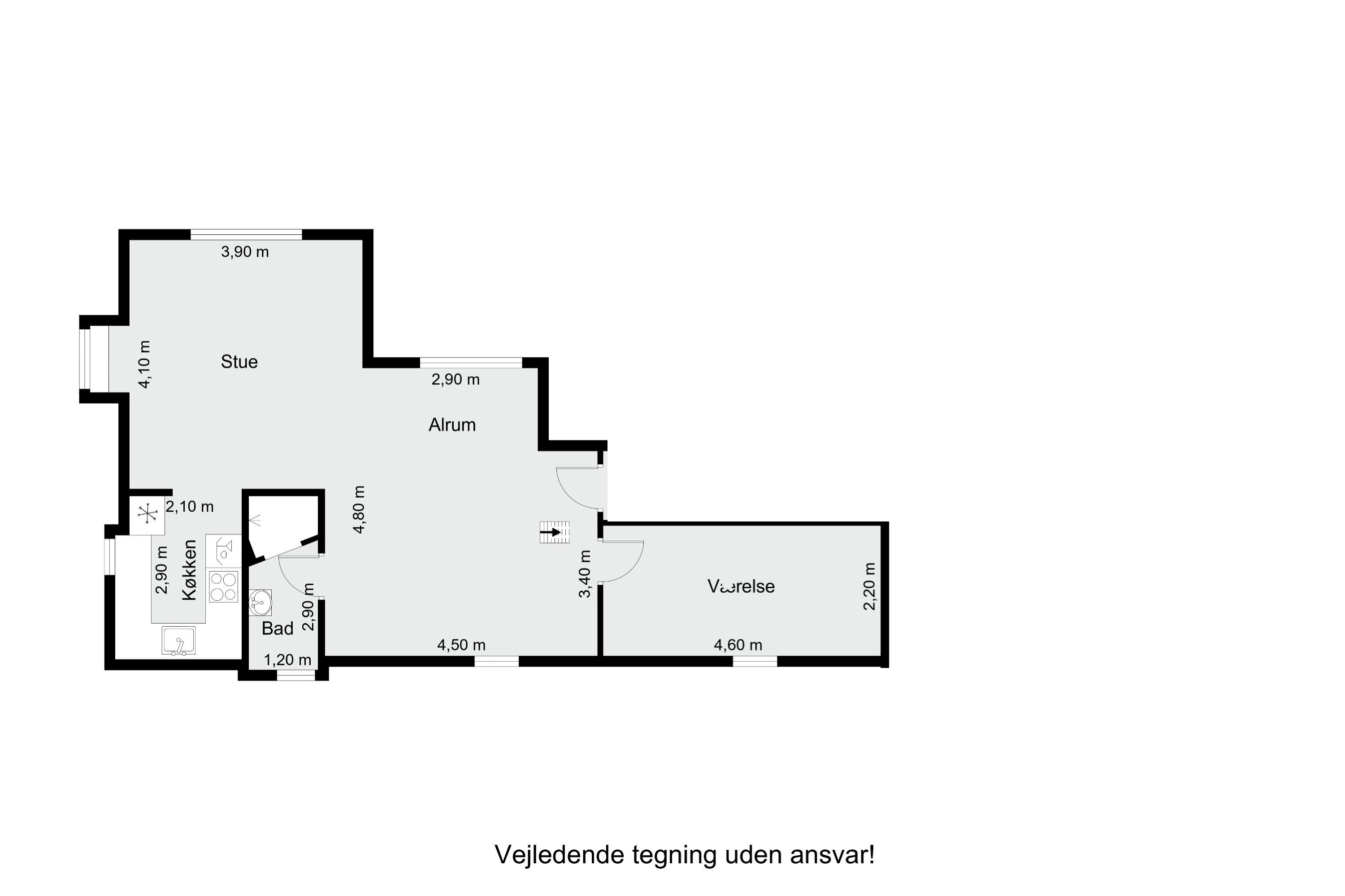 Plantegninger billede af Sct. Mogens Gade 52A, 4., 8800 Viborg