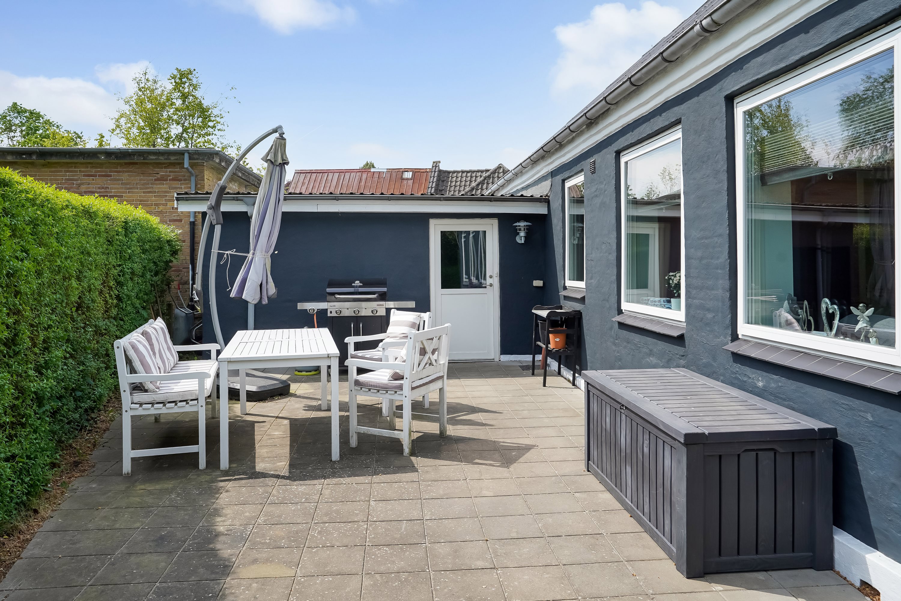 Fremhævet terrasse billede i fuldskærmstilstand. Billede af Østerled 3, 7171 Uldum