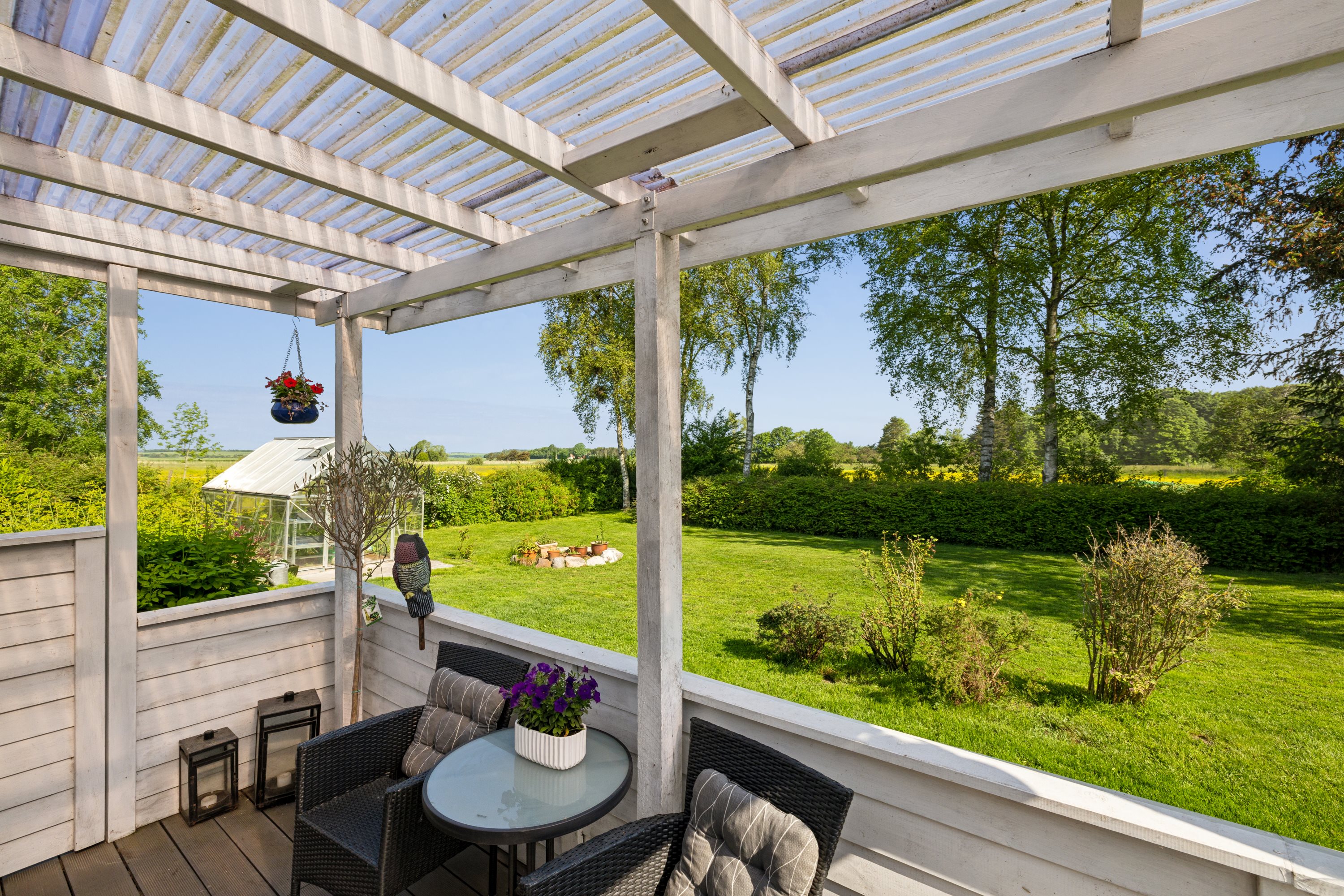 Fremhævet terrasse billede i fuldskærmstilstand. Billede af Dalsagervej 4, Dalsgårde, 8500 Grenaa