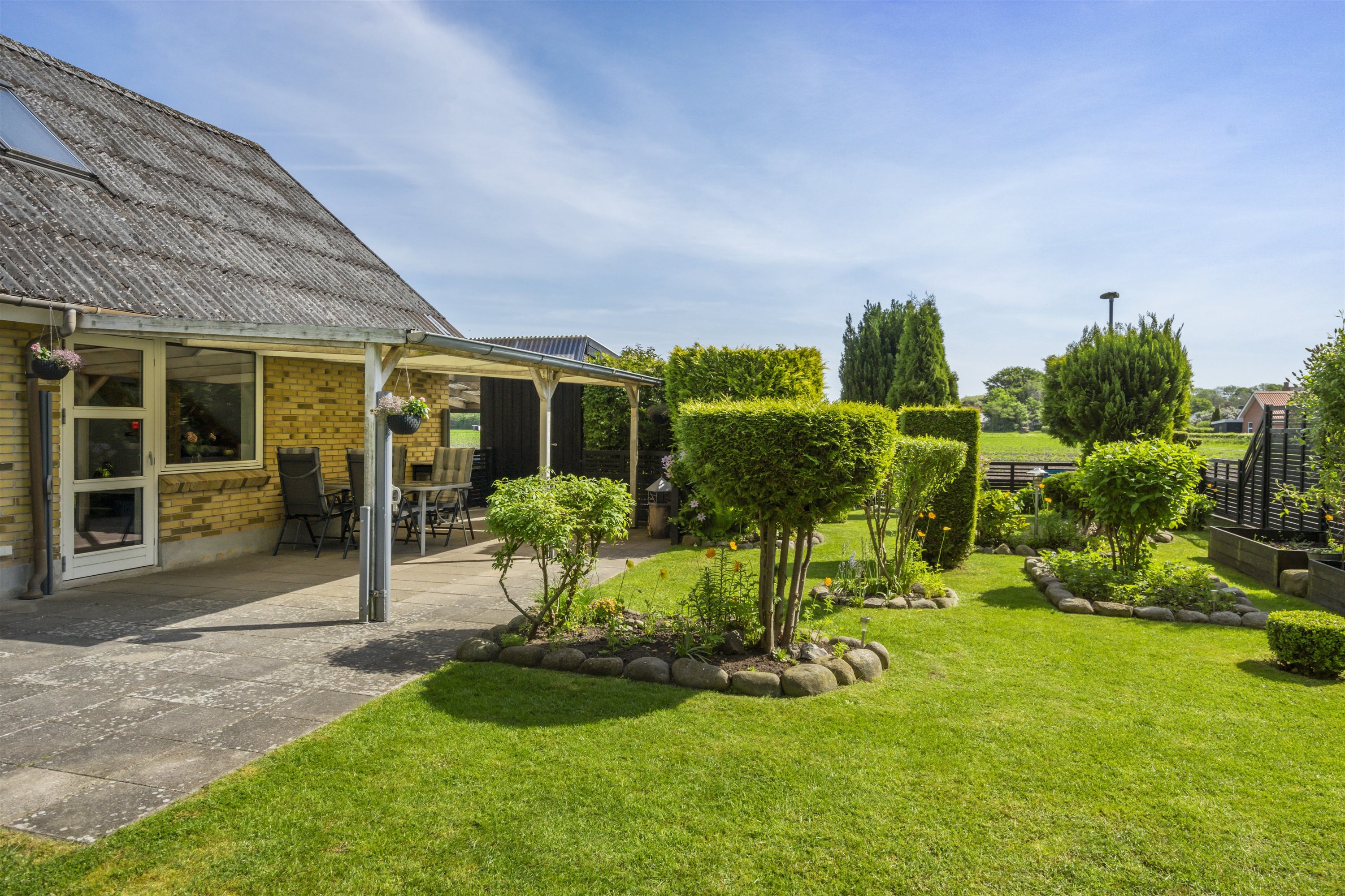 Fremhævet overdækket terrasse billede i fuldskærmstilstand. Billede af Vandværksvej 9B, Hornum, 9600 Aars