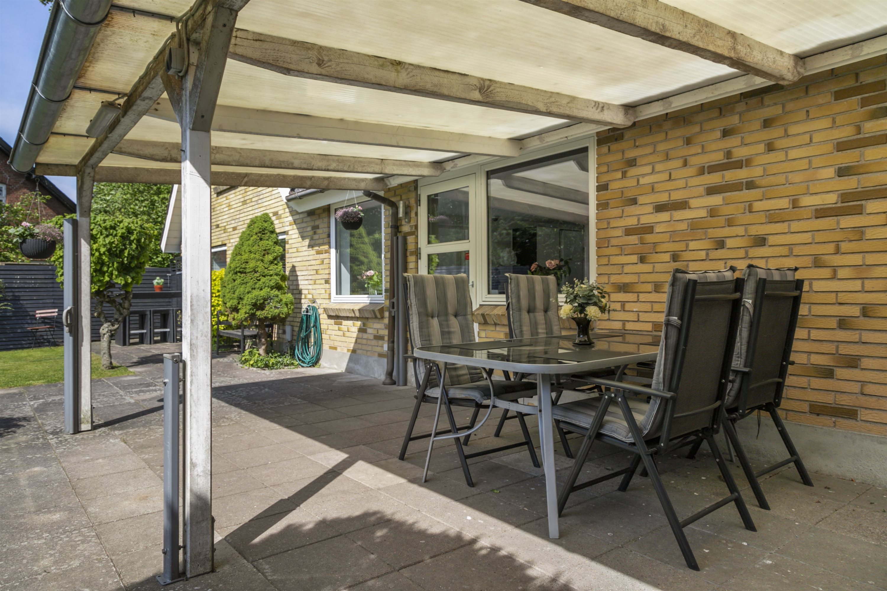 Fremhævet overdækket terrasse billede i fuldskærmstilstand. Billede af Vandværksvej 9B, Hornum, 9600 Aars