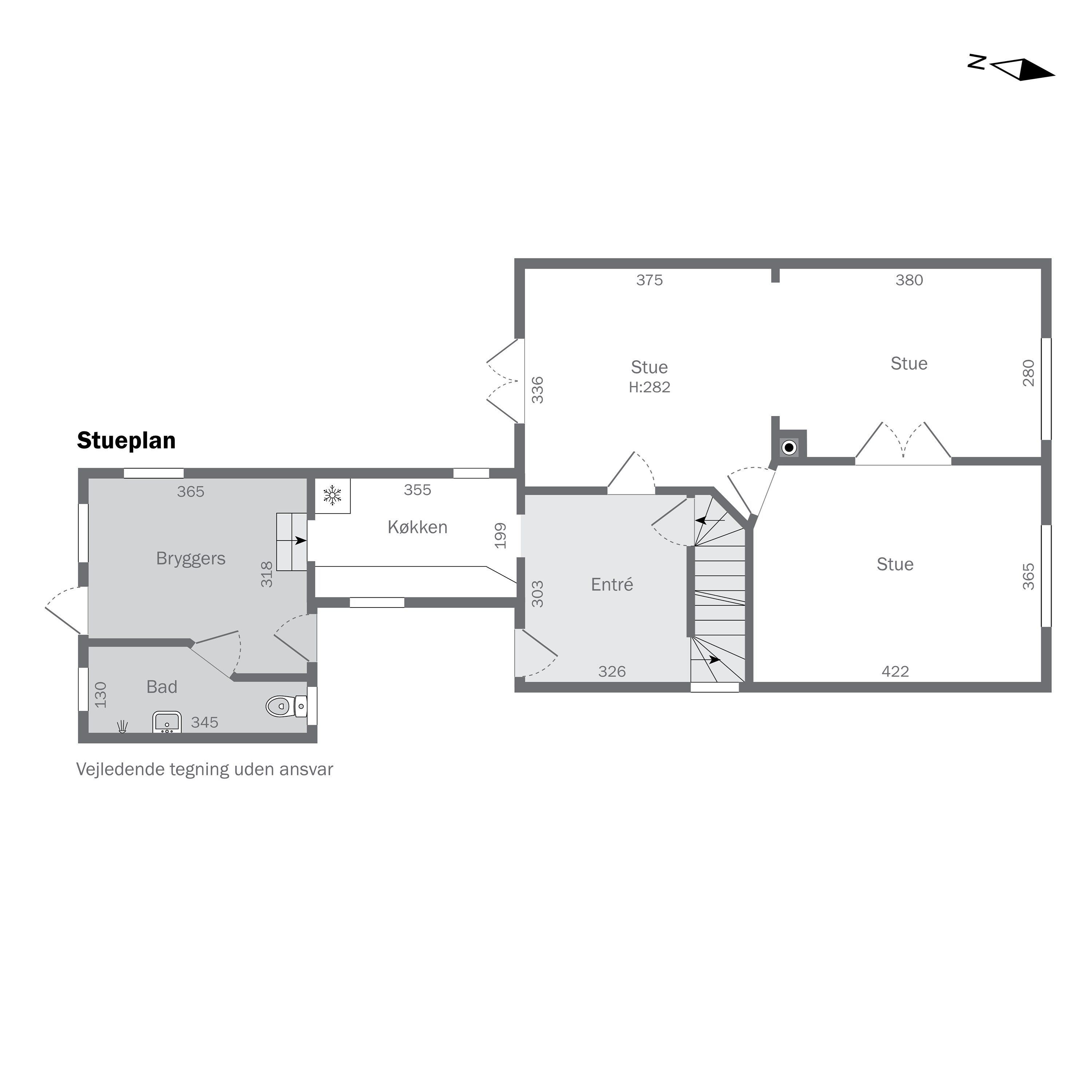 Plantegninger billede af Østervoldgade 24, 3700 Rønne