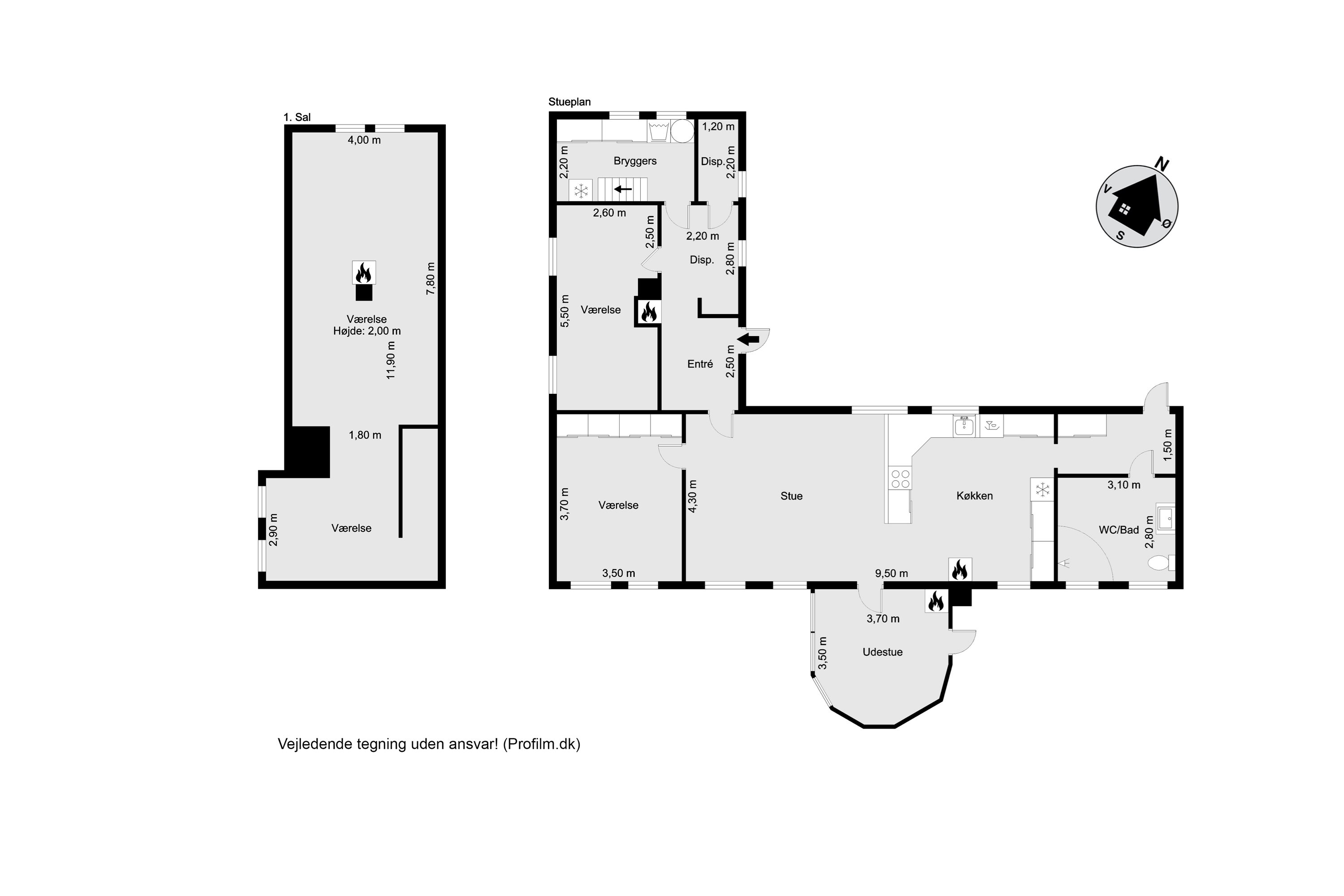 Plantegninger billede af Østofte Gade 74, 4951 Nørreballe