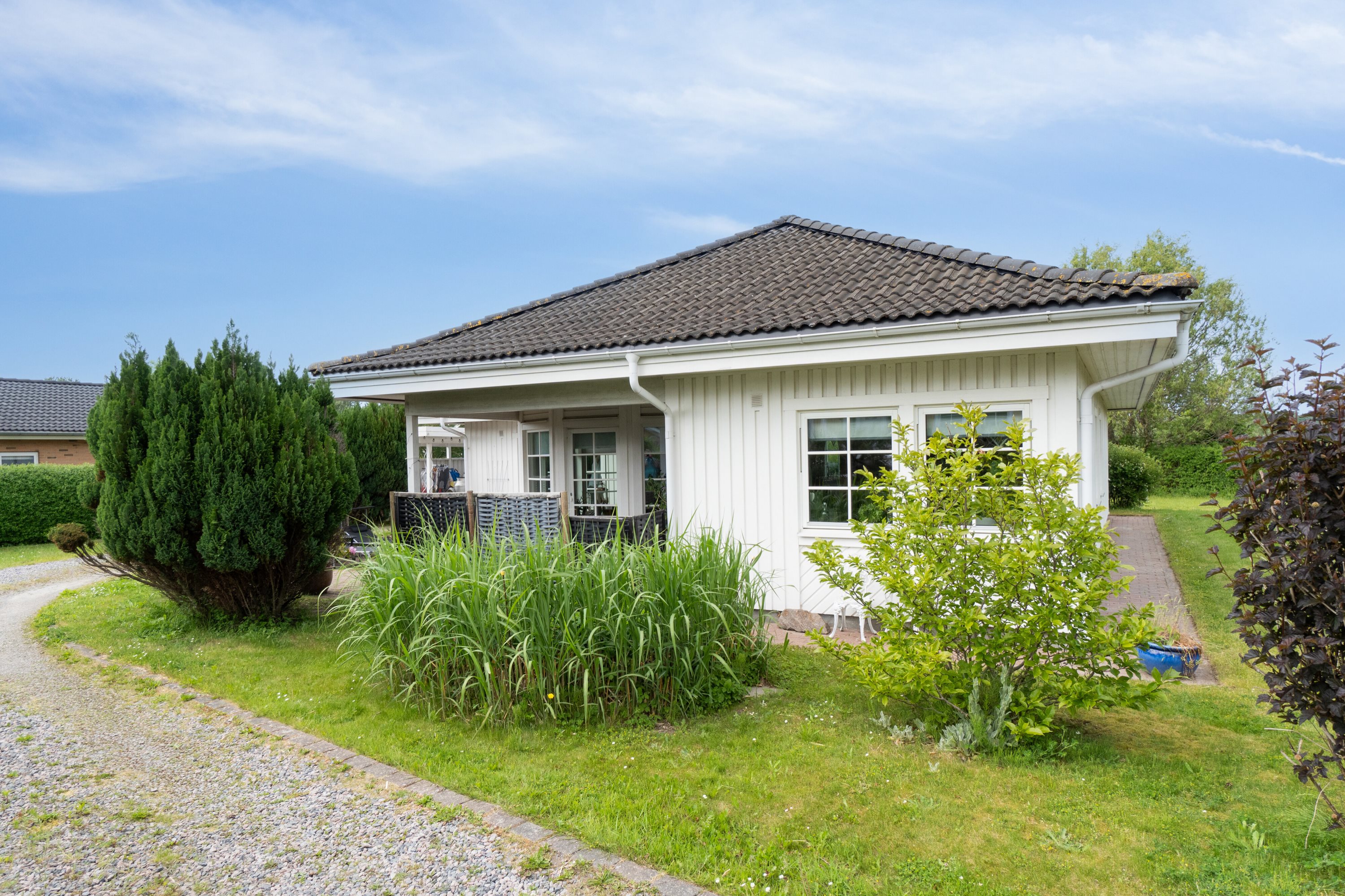 Miniaturebillede 2: set fra haven. Billede af Hanevænget 9, Hanehoved, 3300 Frederiksværk