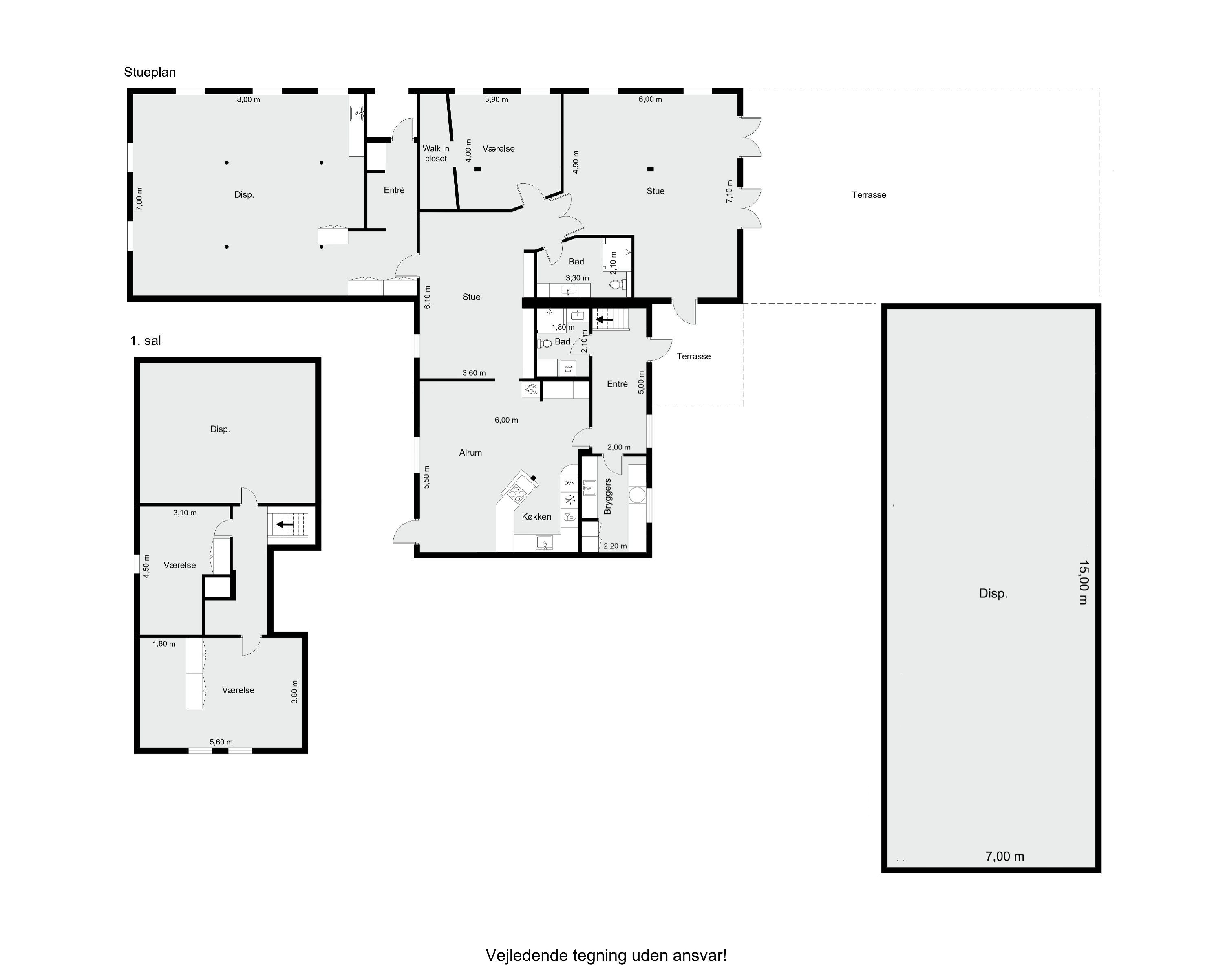Plantegninger billede af Tinghøjvej 44, Vammen, 8830 Tjele