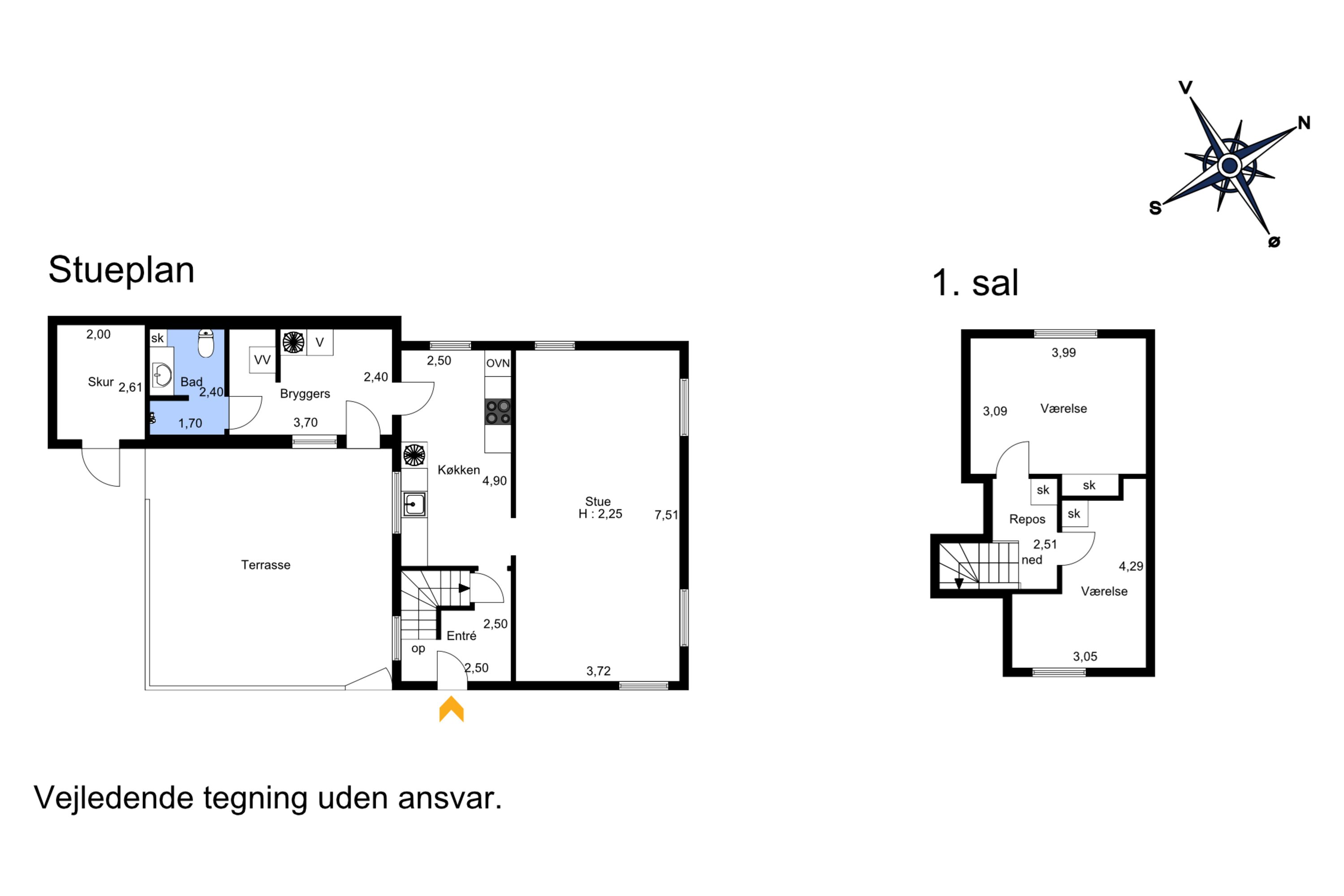 Plantegninger billede af Bredgade 28, Bred, 5492 Vissenbjerg