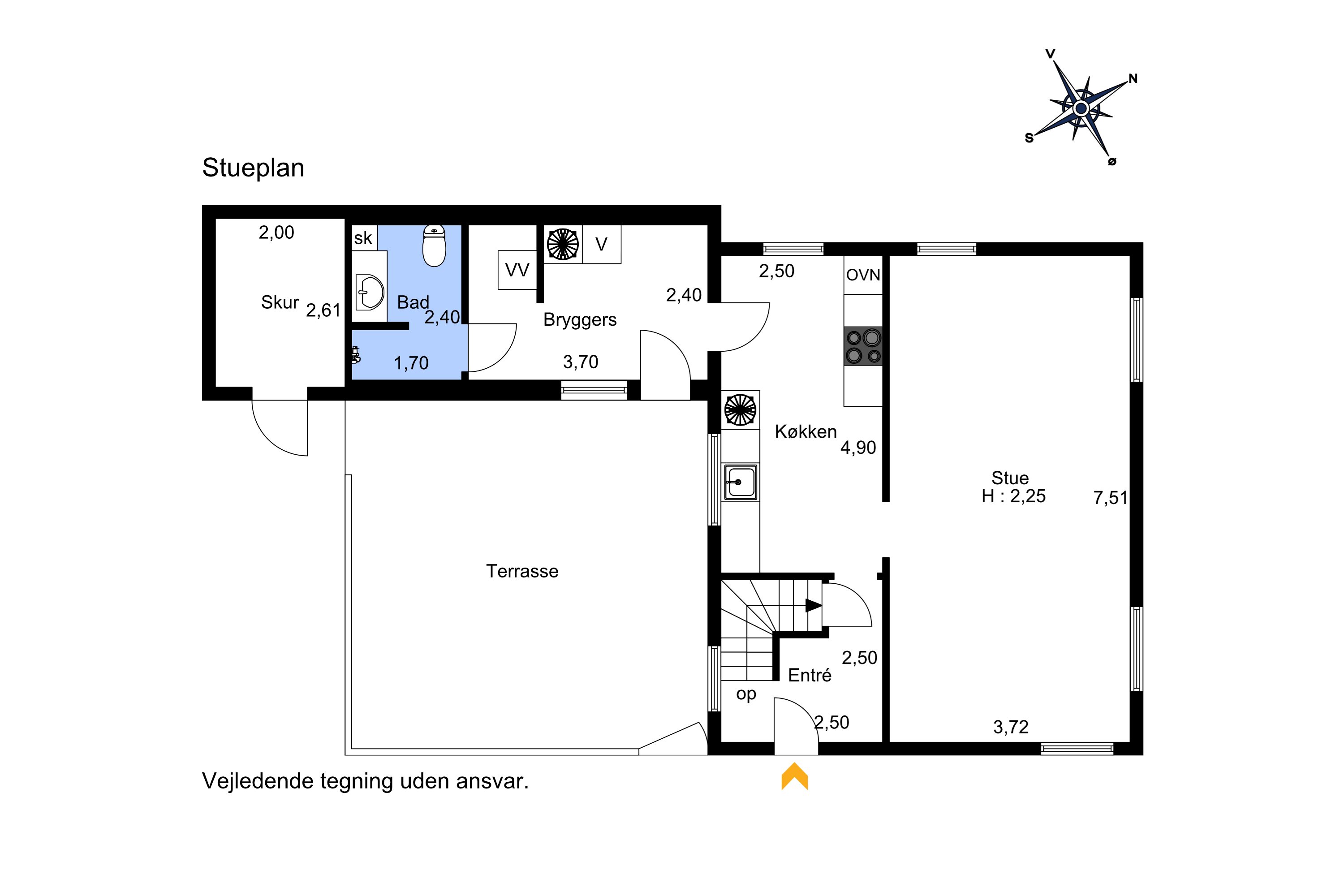 Plantegninger billede af Bredgade 28, Bred, 5492 Vissenbjerg