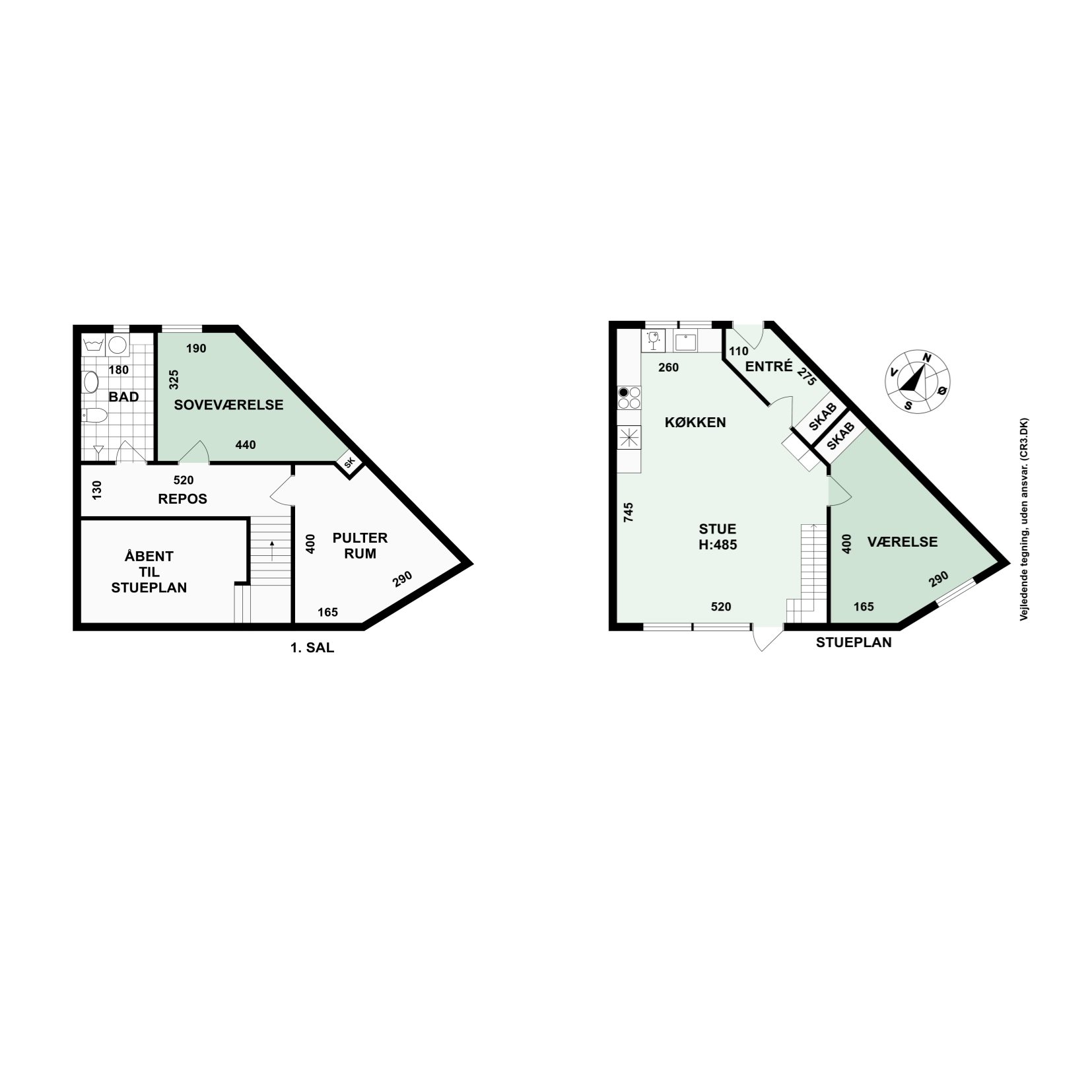 Plantegninger billede af Langebjergvej 560, 3050 Humlebæk