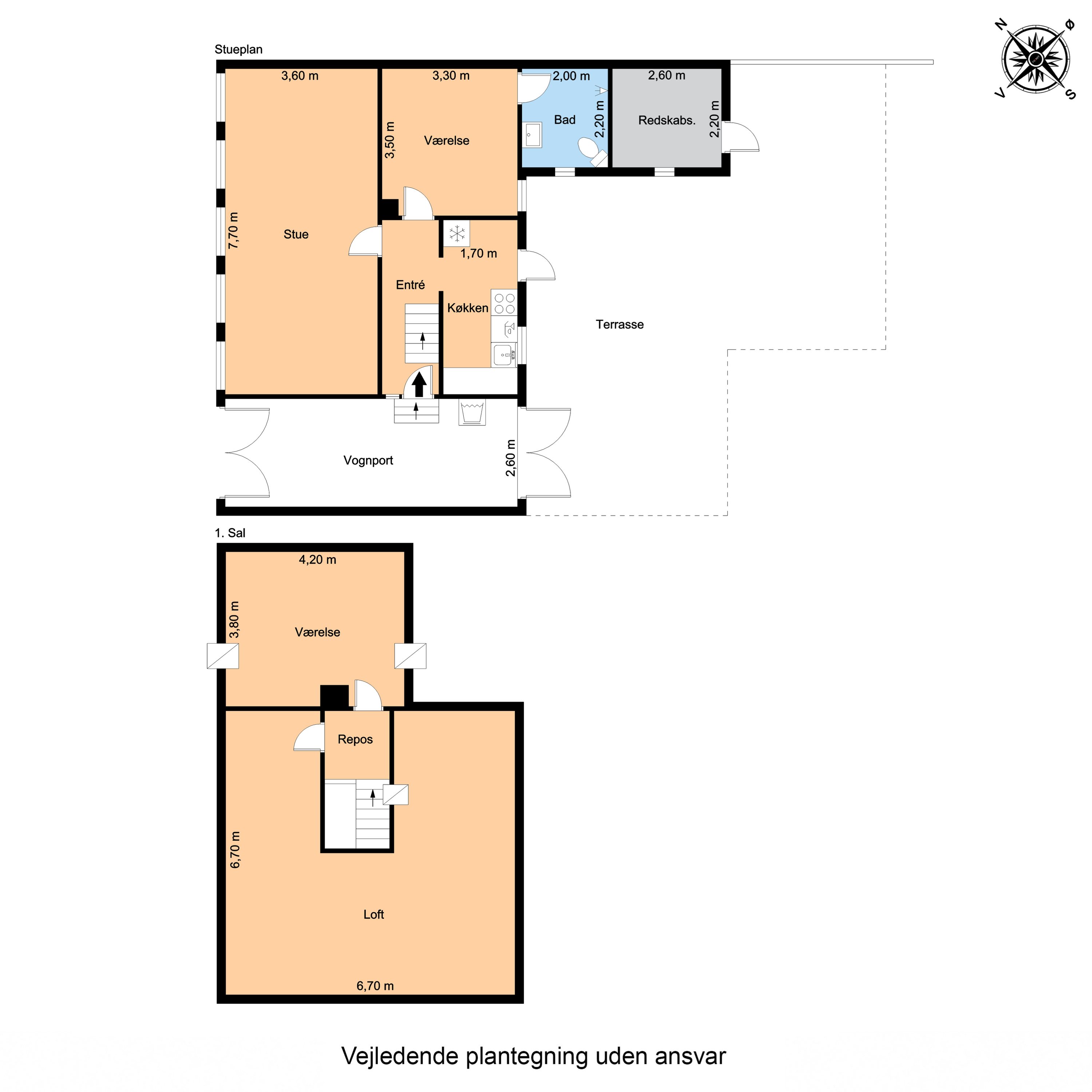 Plantegninger billede af Nørrebro 108, 5900 Rudkøbing