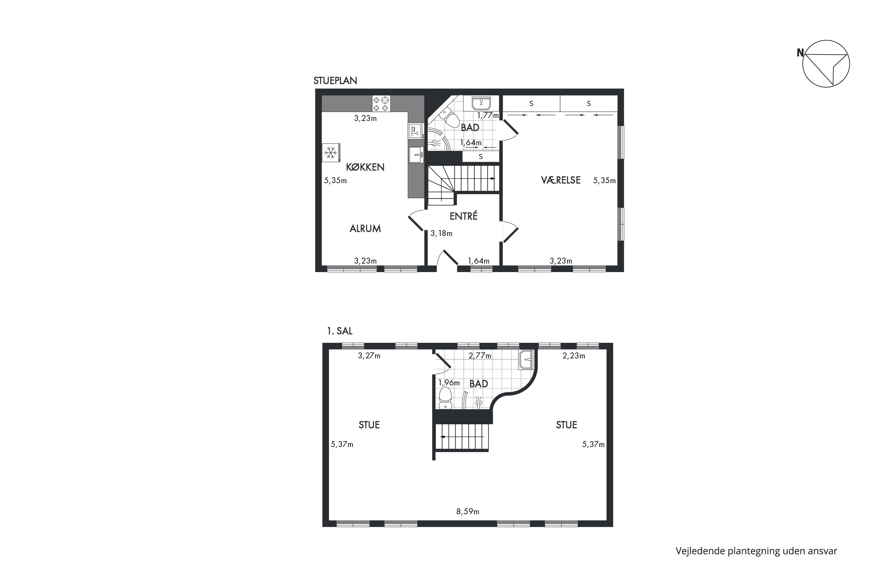 Plantegninger billede af Nørre Torv 11, 9800 Hjørring