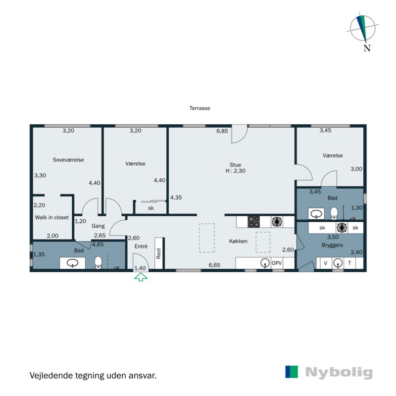 Plantegninger billede af Højvænget 207, Odder, 8300 Odder