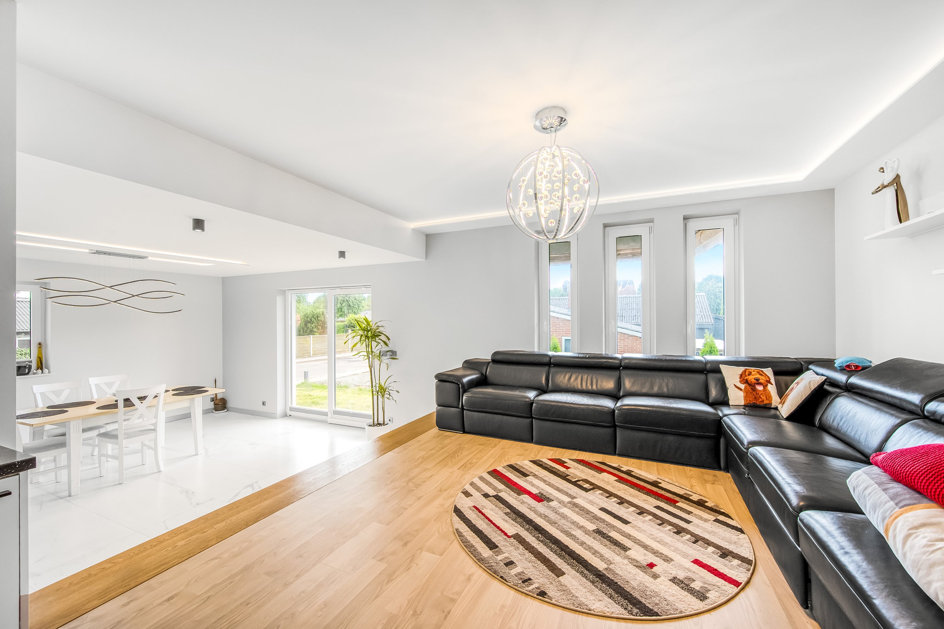 Fremhævet stue billede i fuldskærmstilstand. Billede af Stadionalle 5, Borris, 6900 Skjern