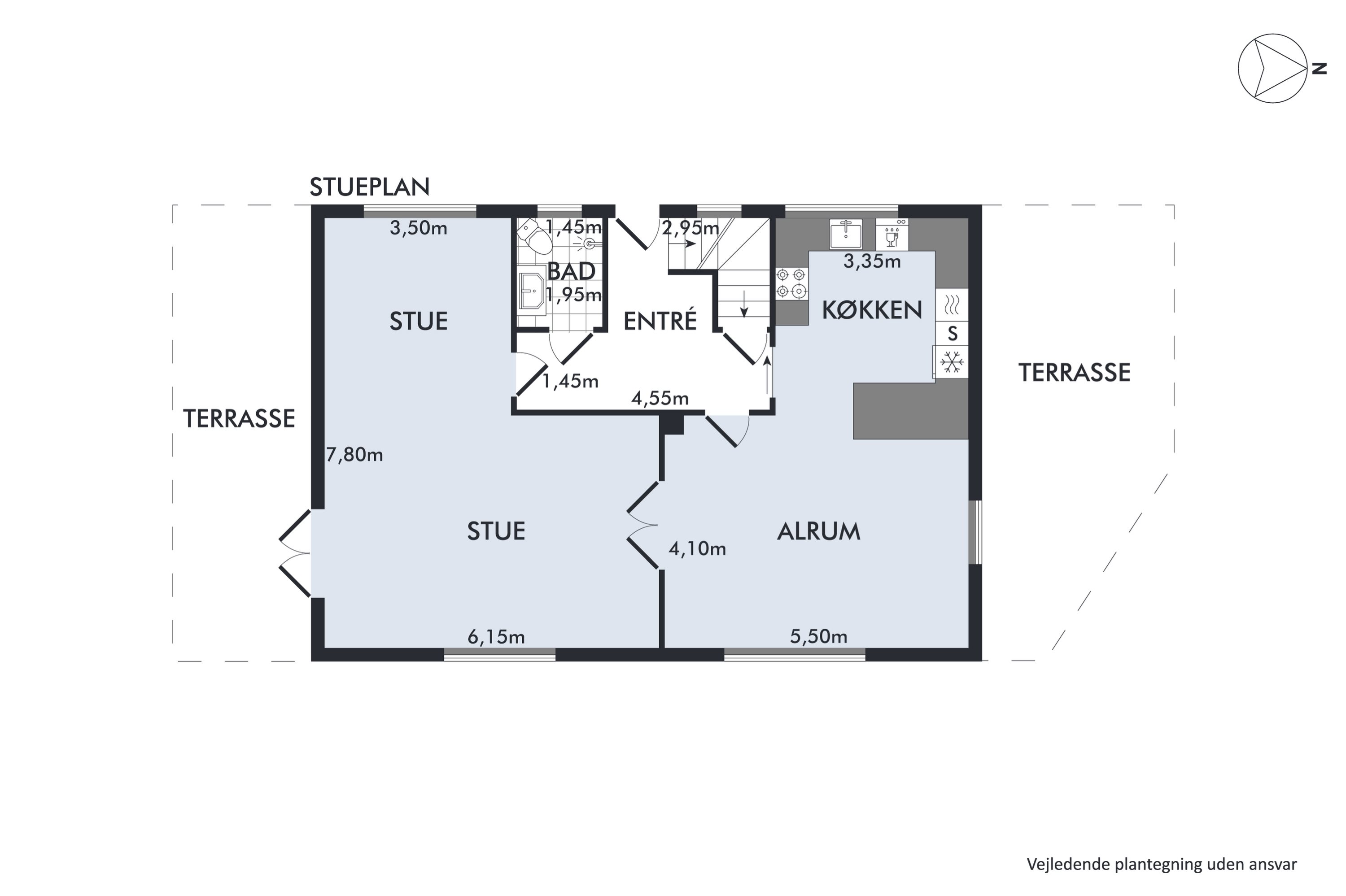 Plantegninger billede af Hjedsbækvej 71, Sørup, 9530 Støvring