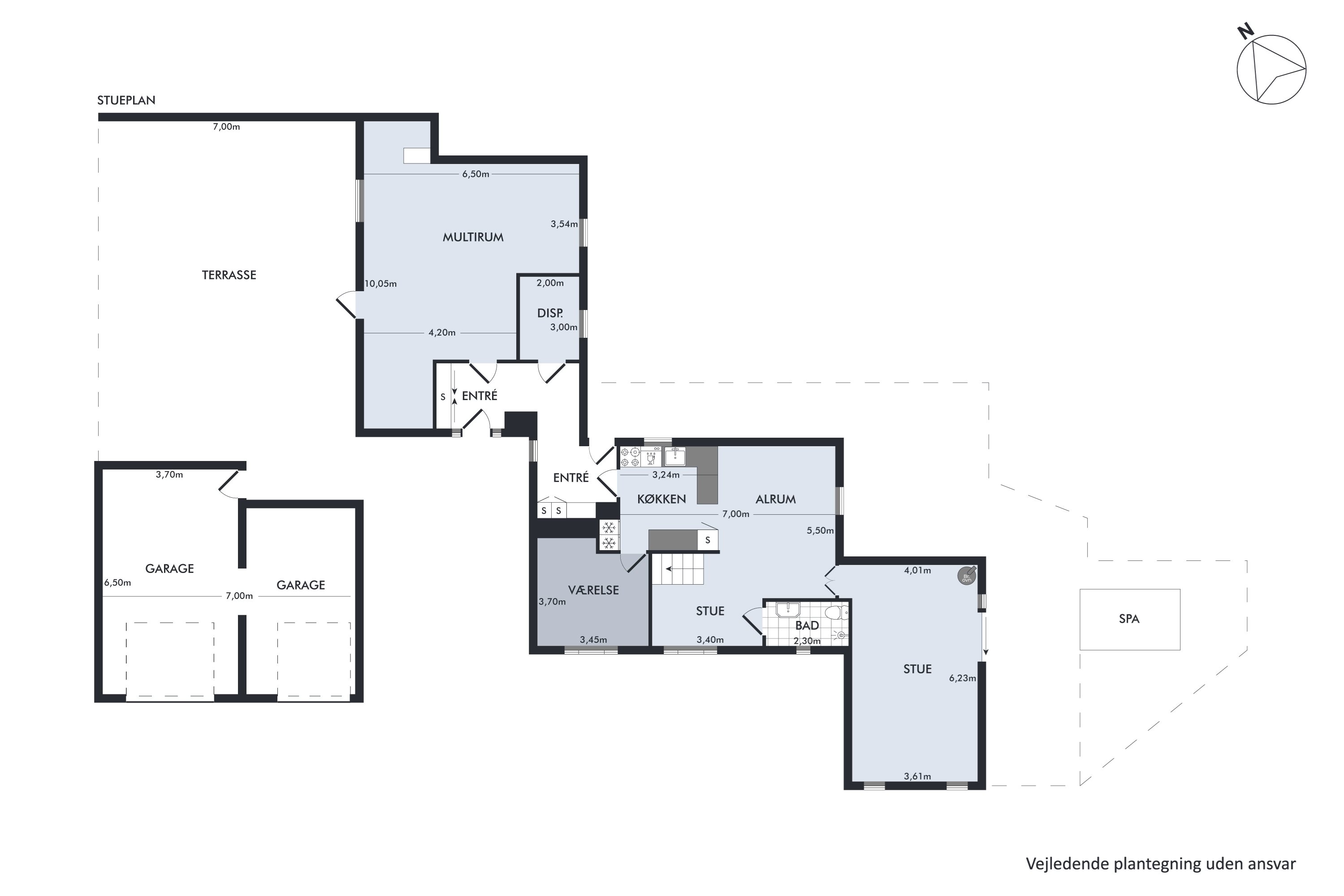 Plantegninger billede af Bybakken 8, Ræhr, 7730 Hanstholm