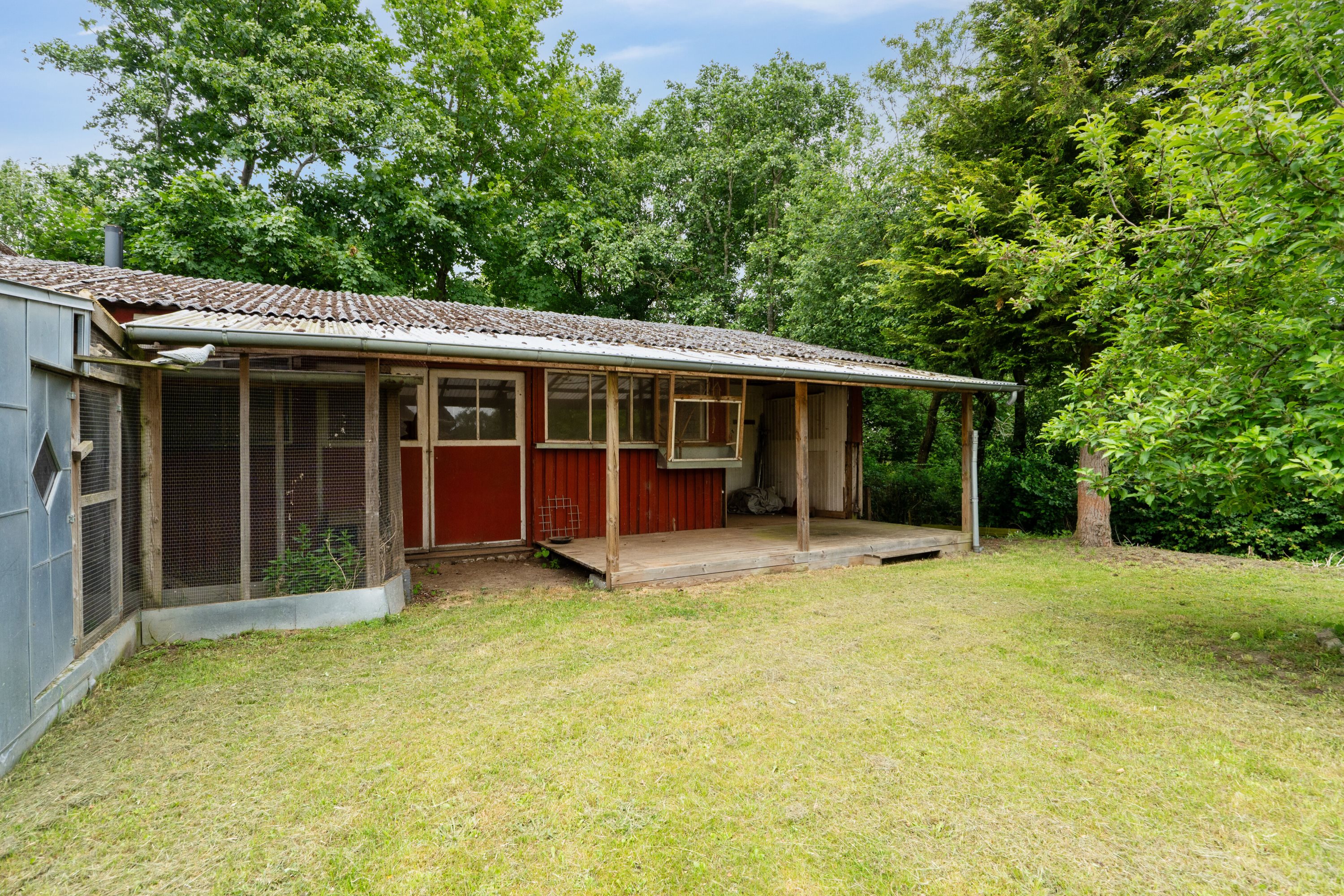 Fremhævet set fra haven billede i fuldskærmstilstand. Billede af Nørrevangsvej 12, Demstrup, 8620 Kjellerup