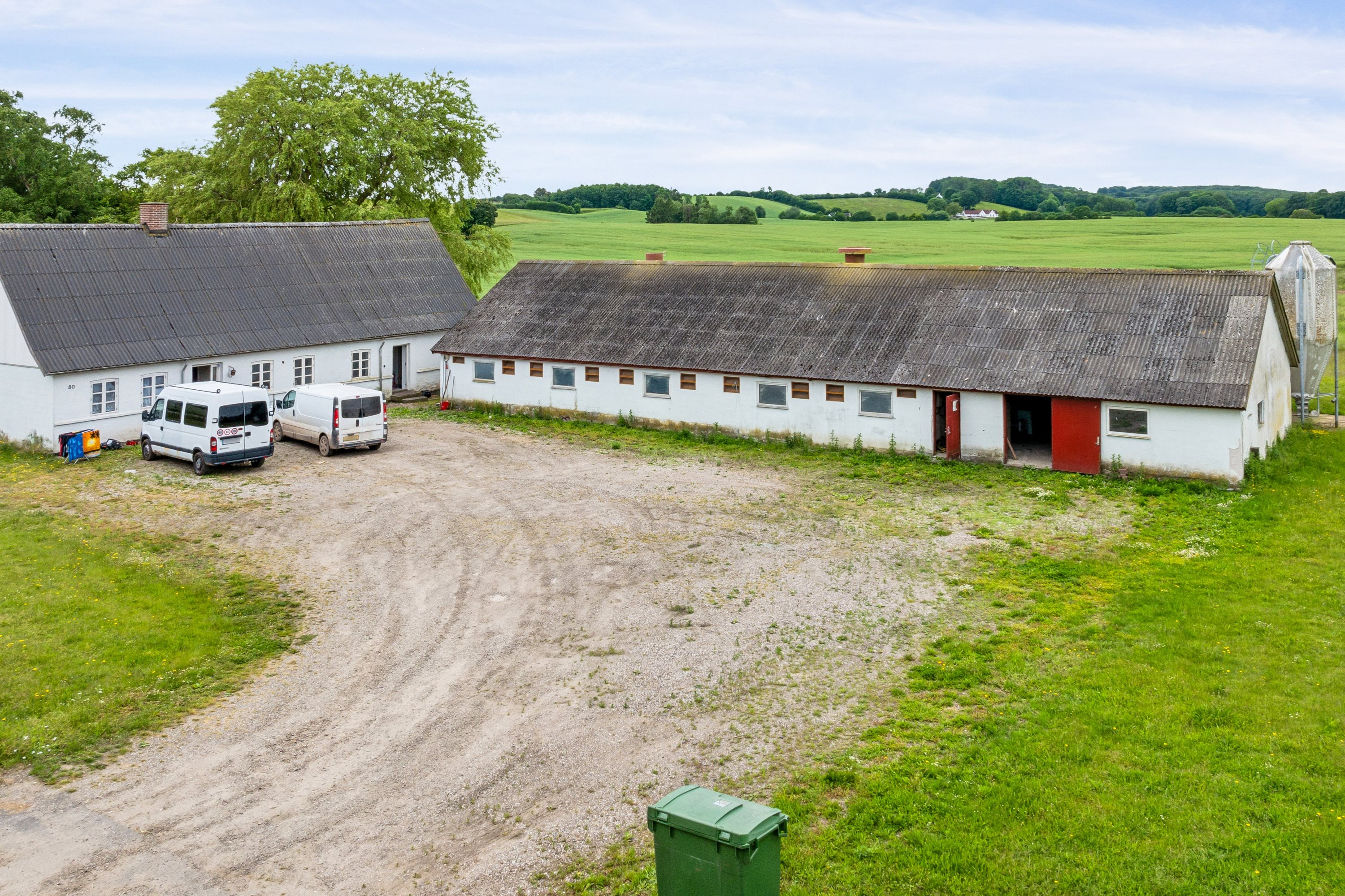 Fremhævet luftfoto billede i fuldskærmstilstand. Billede af Søndervej 80, Brobyværk, 5672 Broby