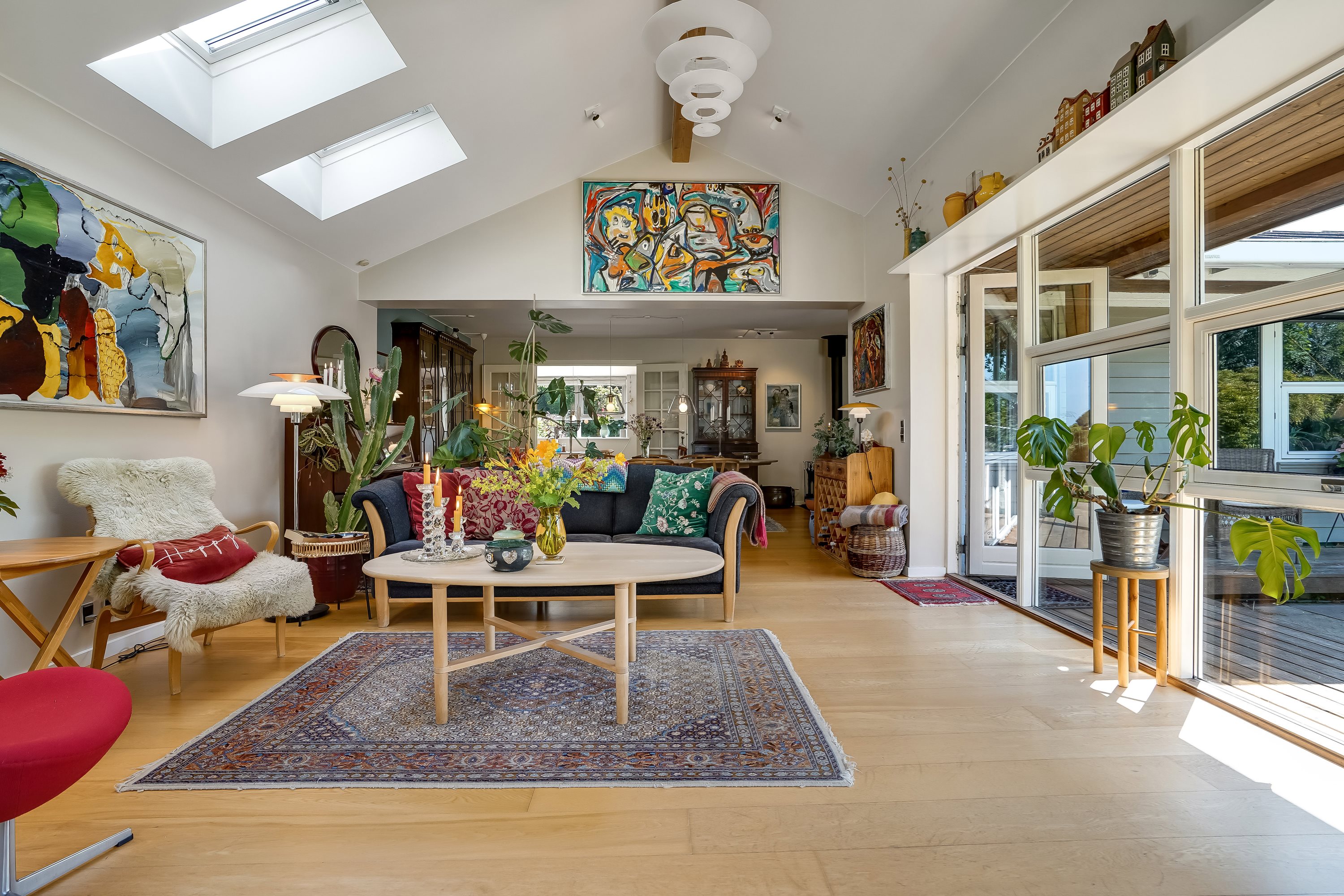 Fremhævet stue billede i fuldskærmstilstand. Billede af Skovgyden 67, Ørritslev Skov, 5450 Otterup