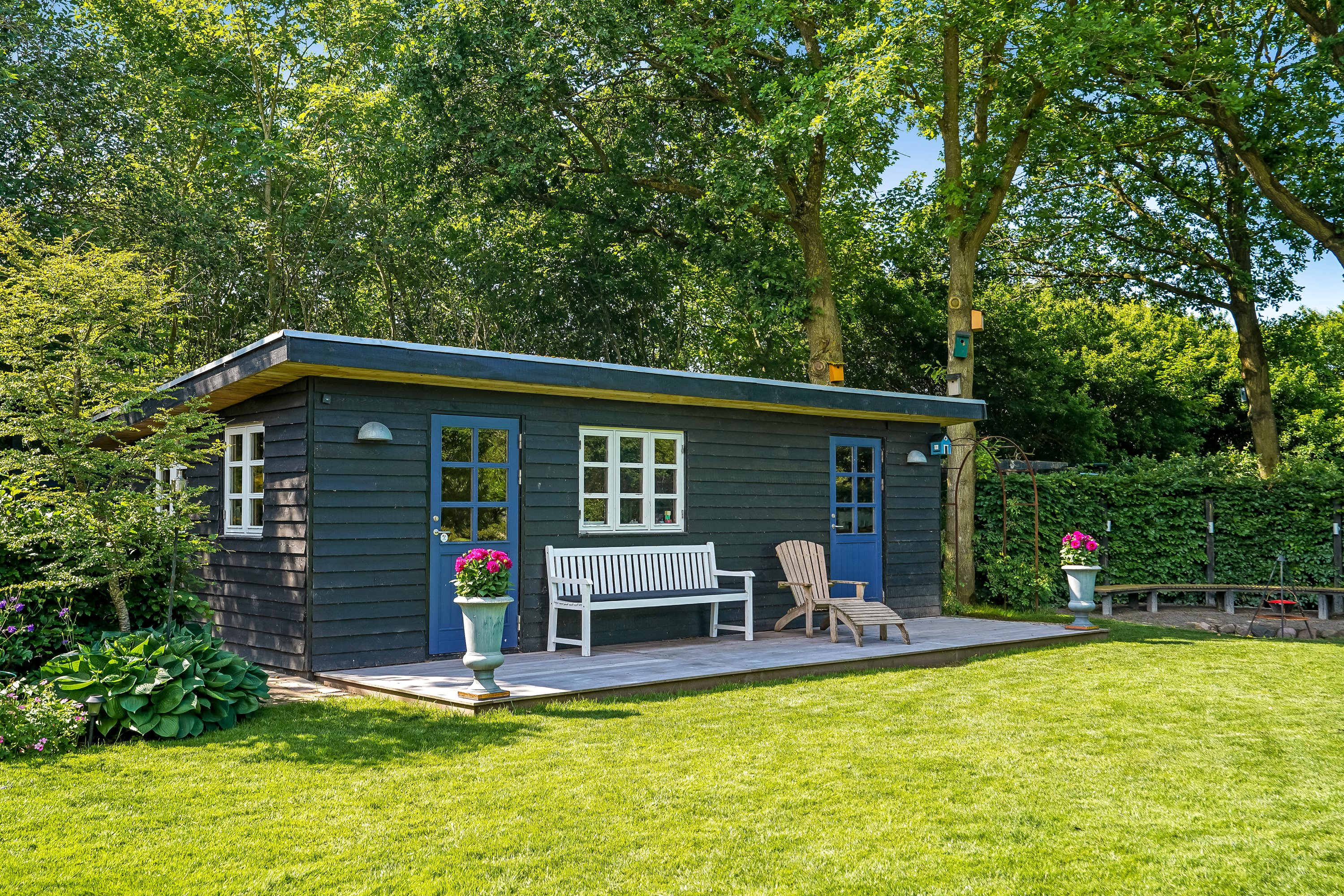 Fremhævet terrasse billede i fuldskærmstilstand. Billede af Skovgyden 67, Ørritslev Skov, 5450 Otterup