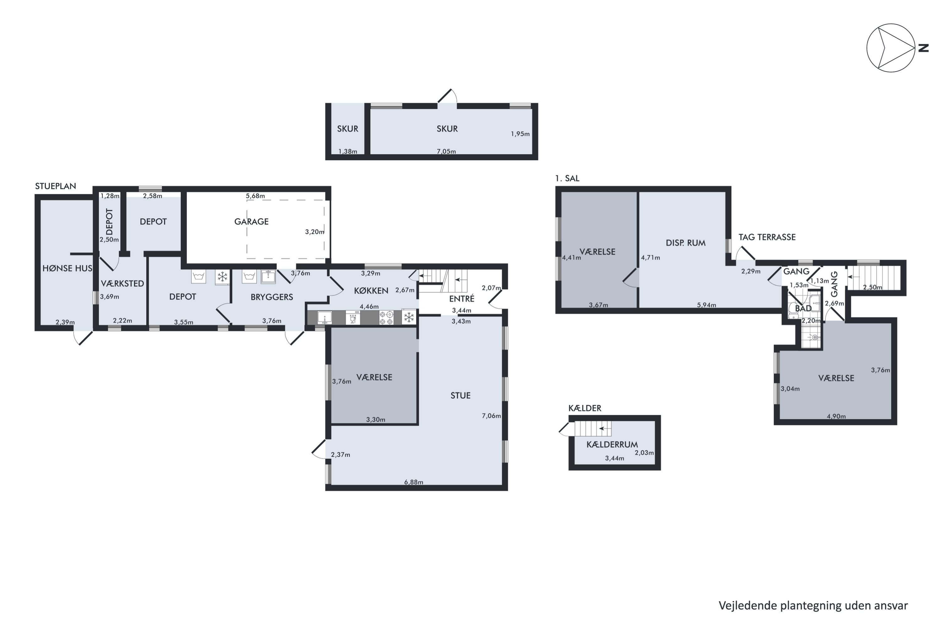 Plantegninger billede af Hornelandevej 13, Horne, 5600 Faaborg