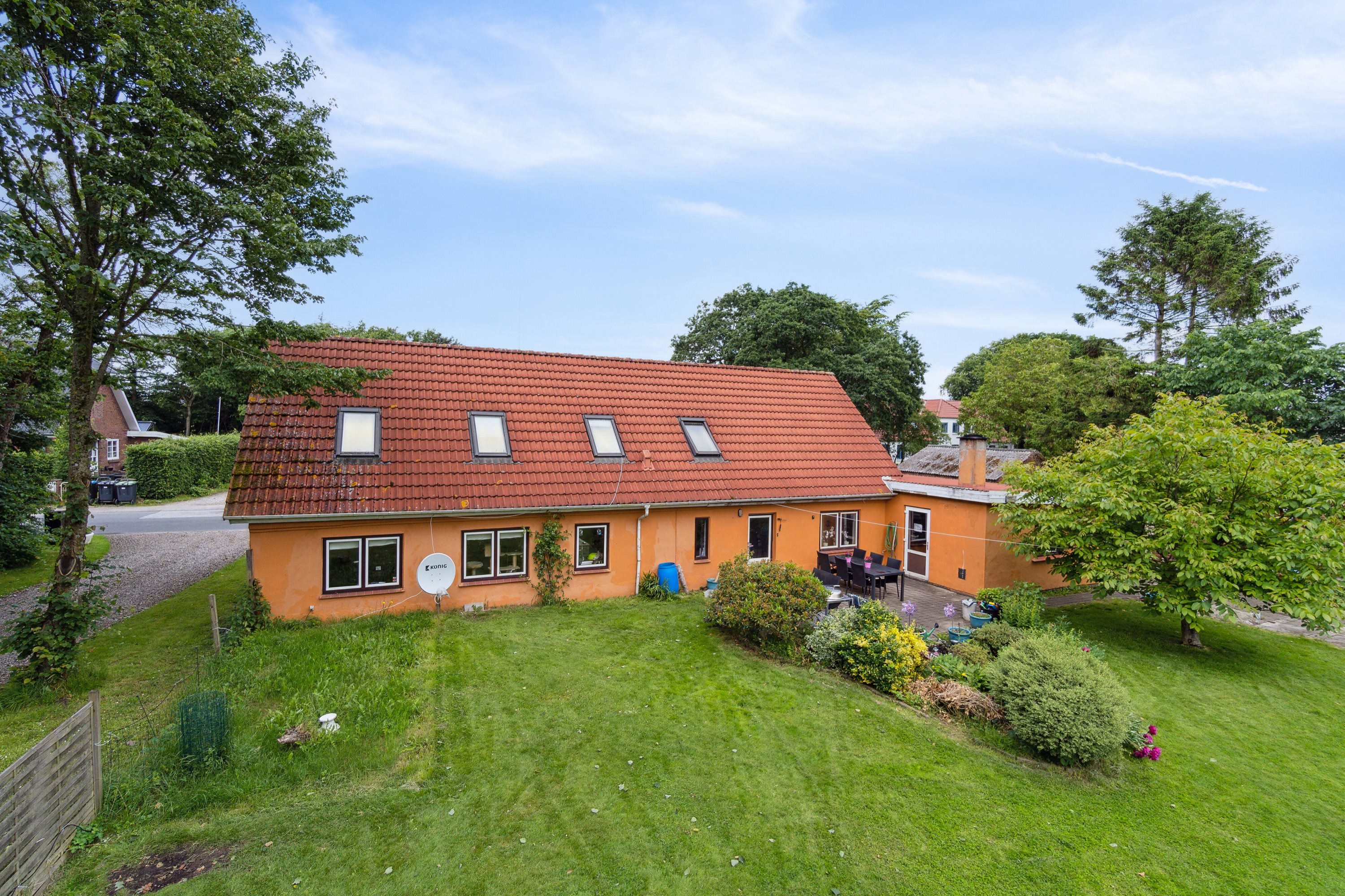 Fremhævet set fra haven billede i fuldskærmstilstand. Billede af Ramsherred 10, Brændstrup, 6630 Rødding