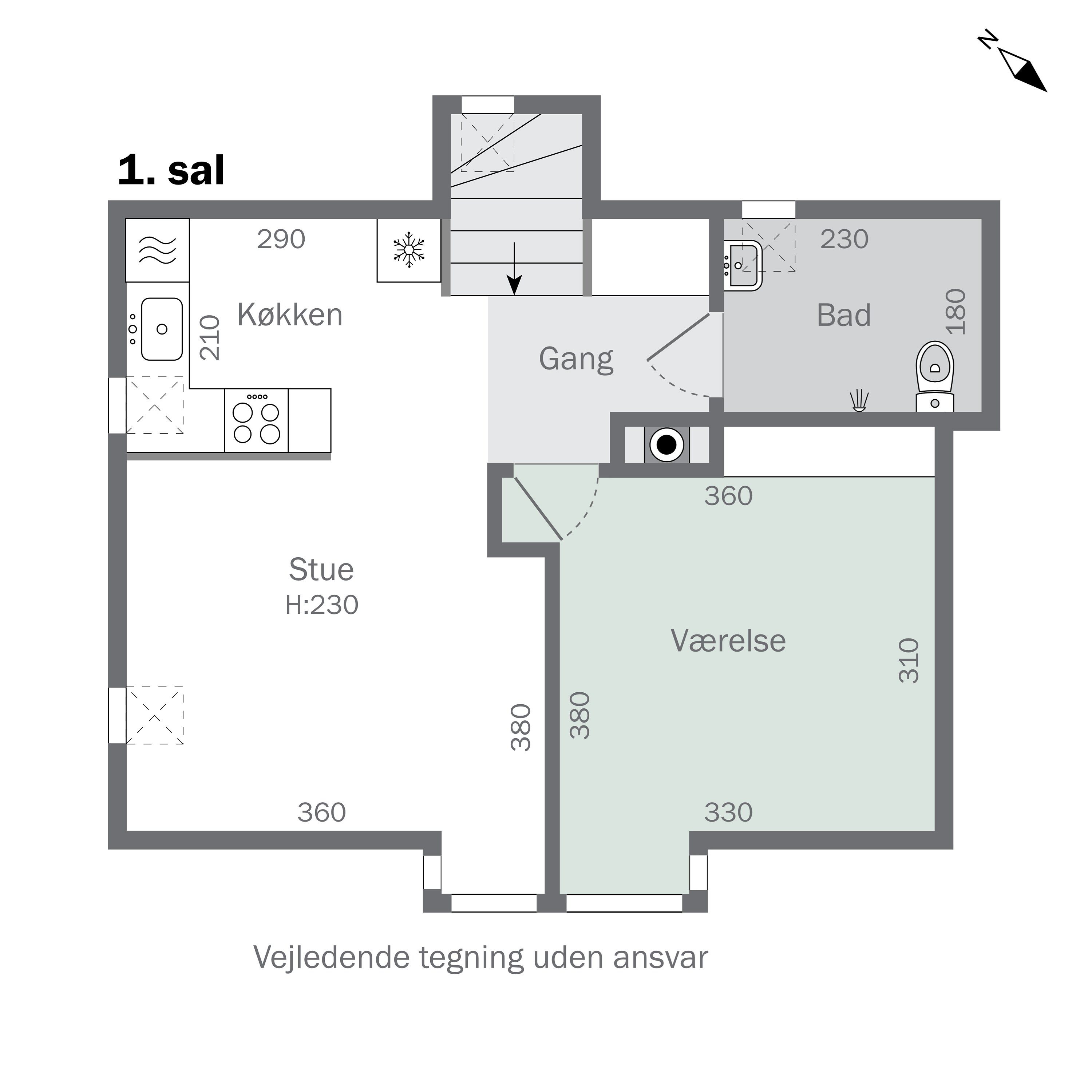 Plantegninger billede af Egensevej 44A, 5700 Svendborg