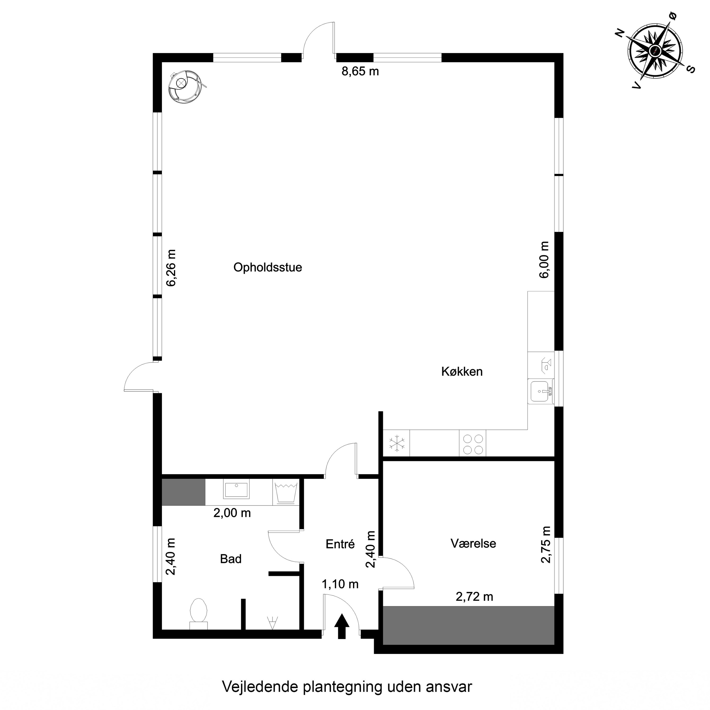 Plantegninger billede af Kamsbjerghuse 19, 5330 Munkebo