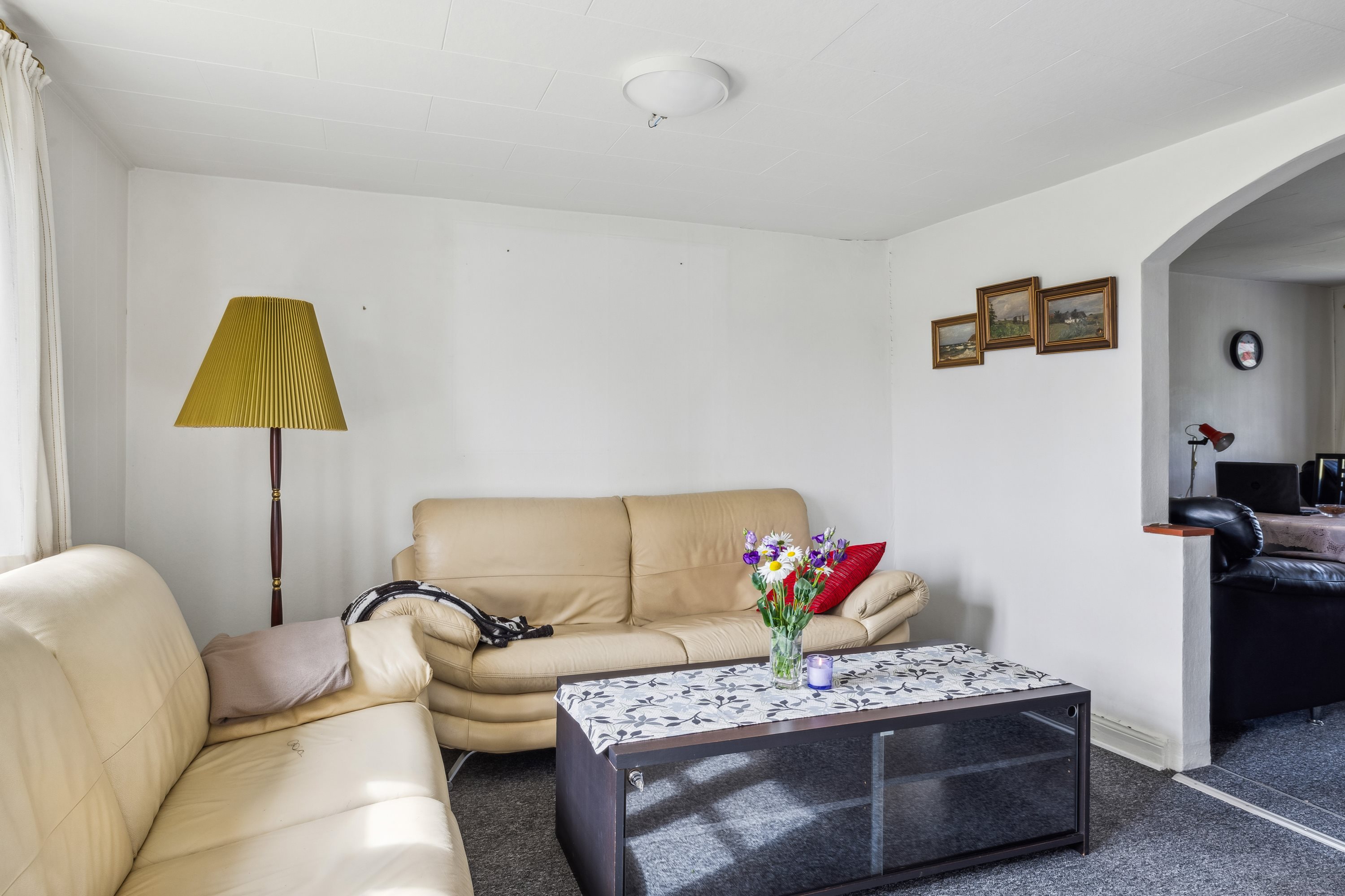 Fremhævet stue billede i fuldskærmstilstand. Billede af Søndervej 44, Brobyværk, 5672 Broby