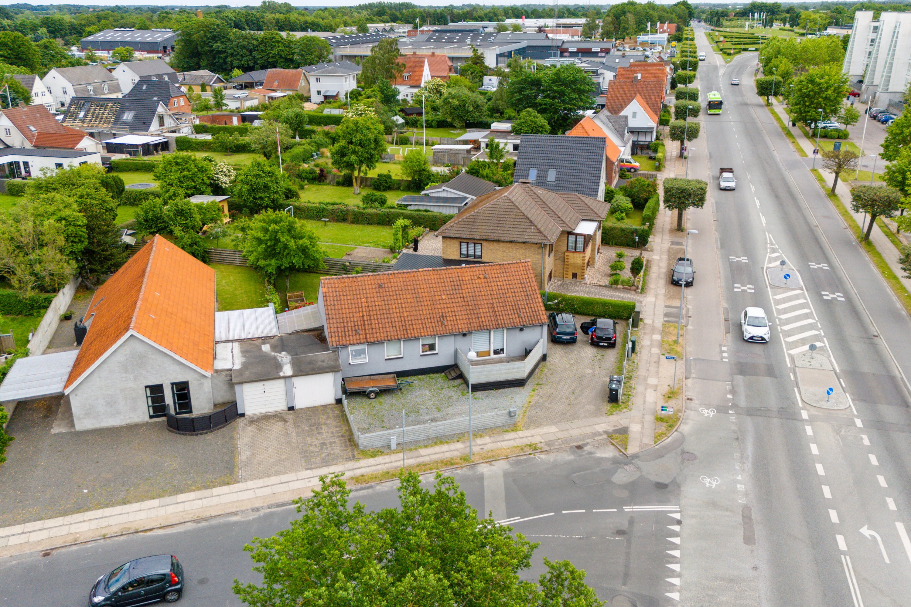 Fremhævet luftfoto billede i fuldskærmstilstand. Billede af Nyborgvej 310, 5220 Odense SØ