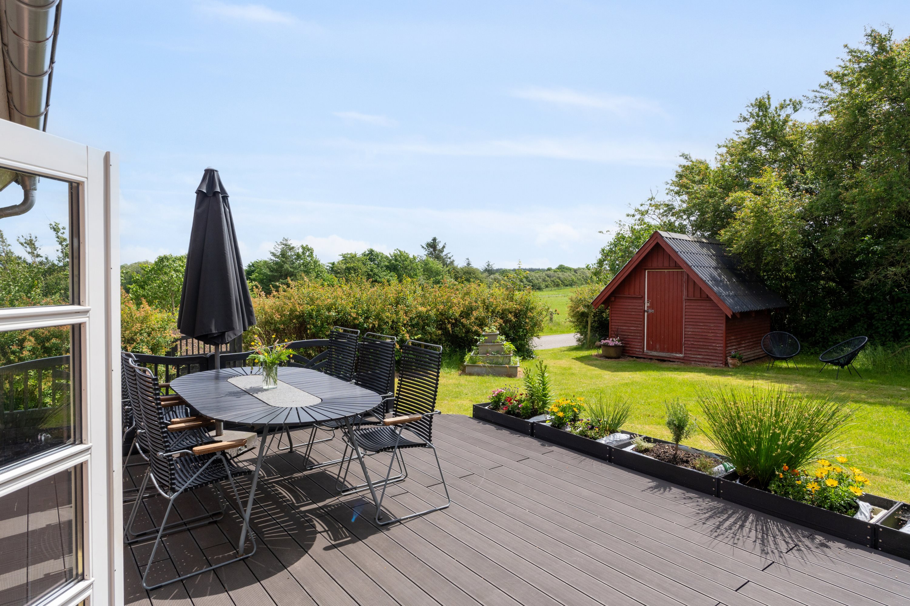 Fremhævet terrasse billede i fuldskærmstilstand. Billede af Dovervej 4, Dover, 7760 Hurup Thy