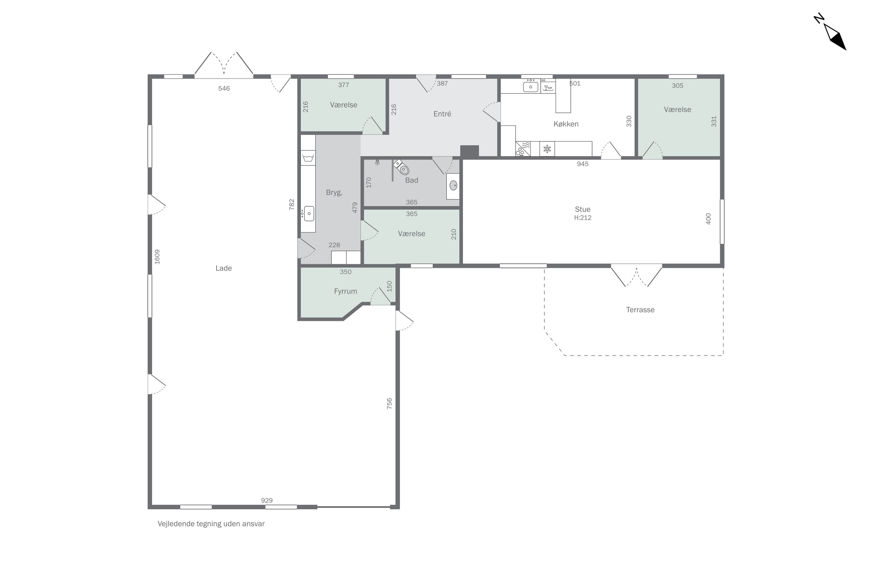 Plantegninger billede af Dovervej 4, Dover, 7760 Hurup Thy