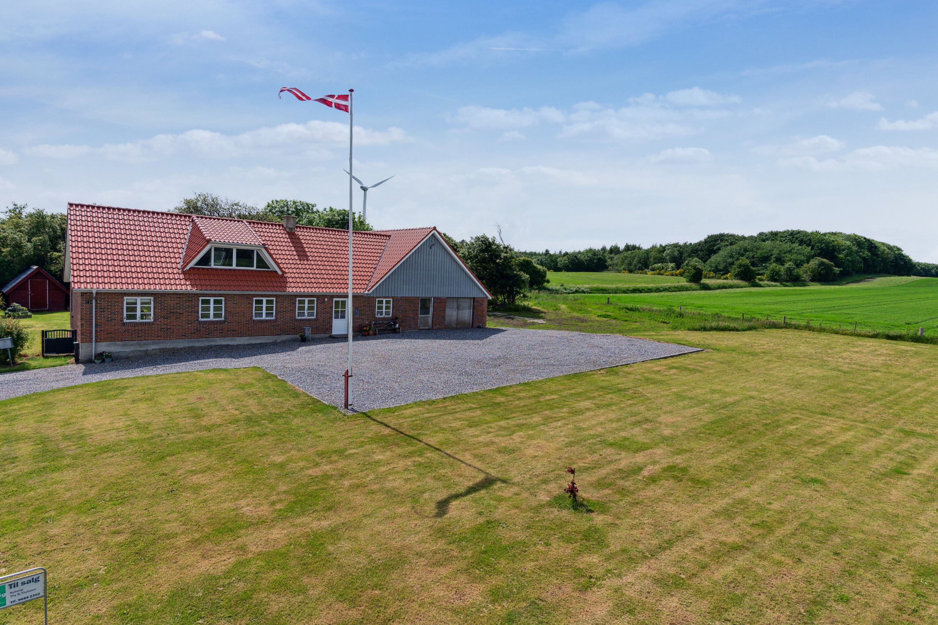 Miniaturebillede 1: set fra haven. Billede af Dovervej 4, Dover, 7760 Hurup Thy