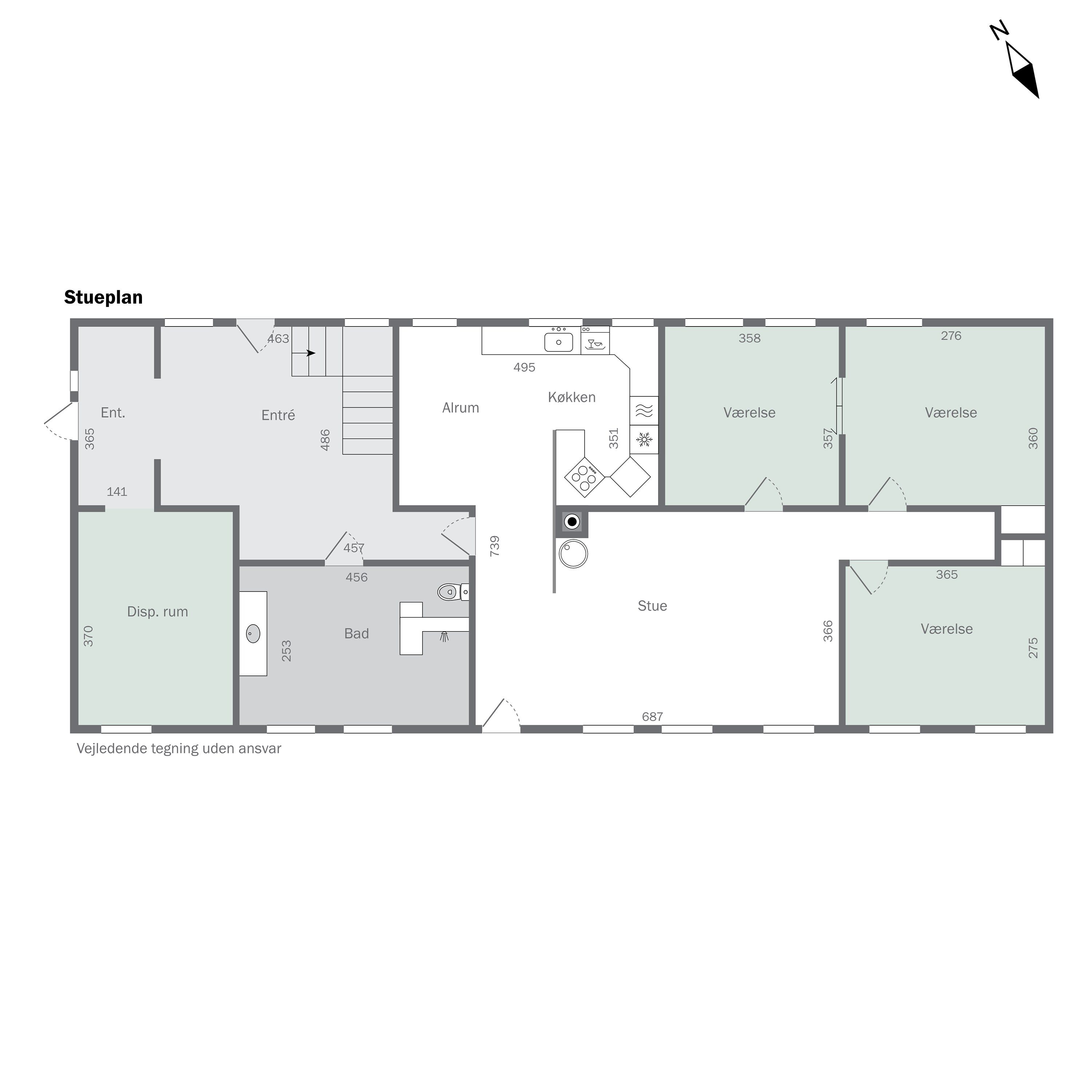 Plantegninger billede af Ørbækvej 843, Rolfsted, 5863 Ferritslev Fyn